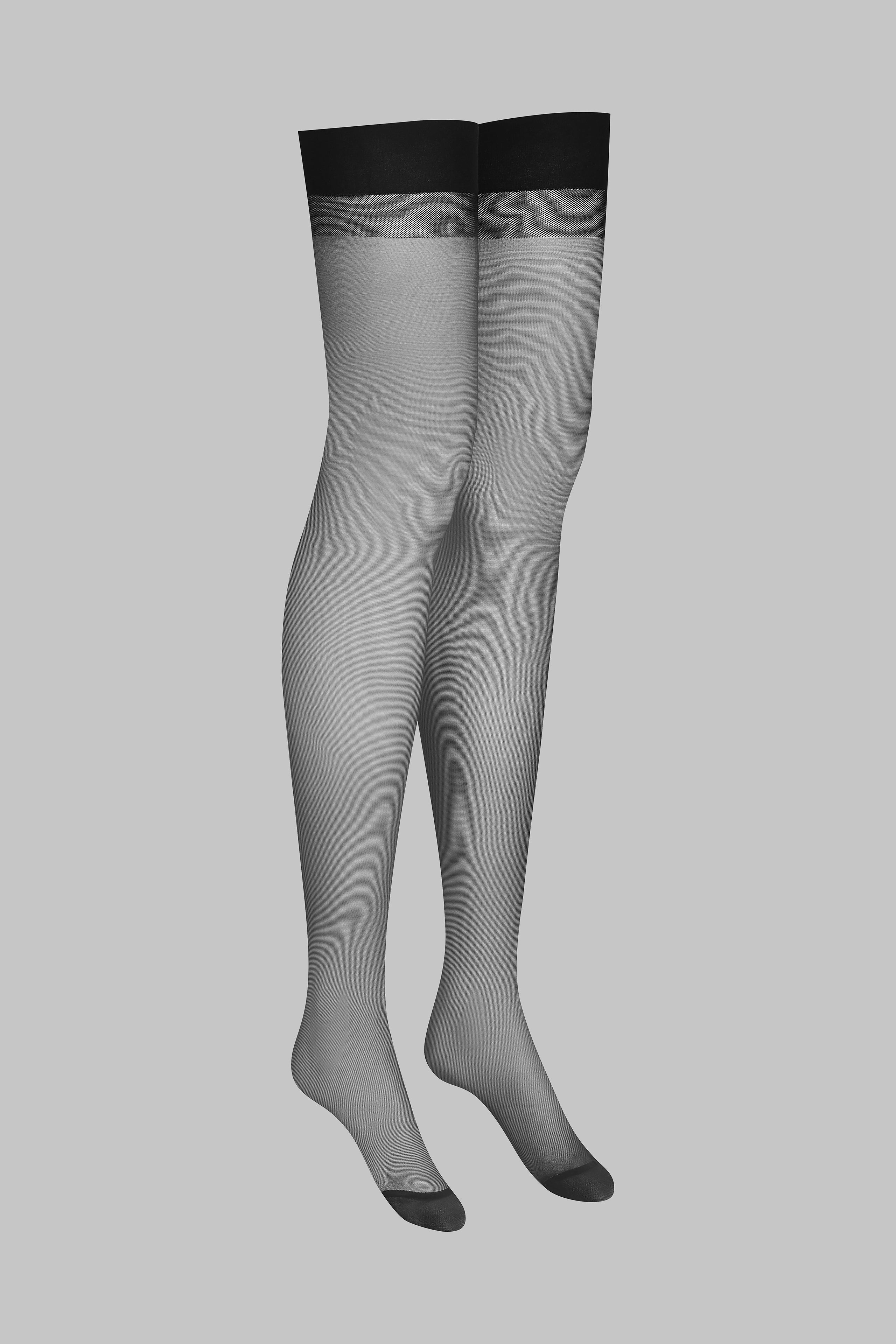 Back seamed garter stockings - 20D - LEGWEAR - Image 3