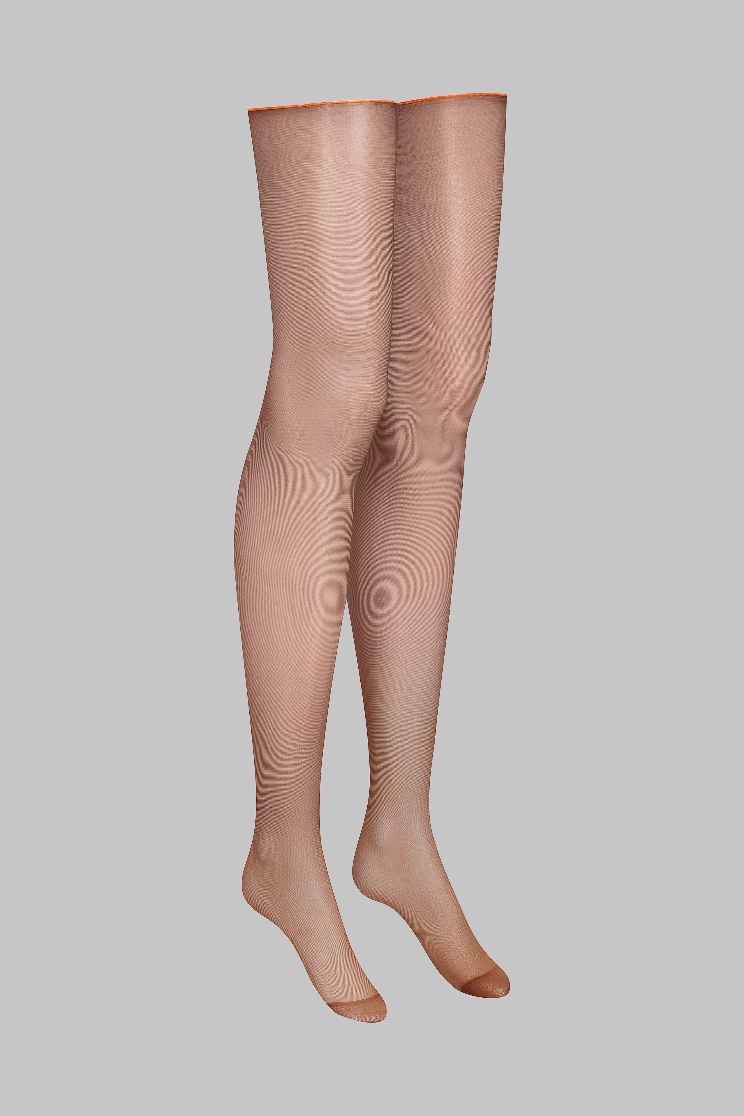Cut and curled neon seamed stockings - 20D - LEGWEAR - Image 3