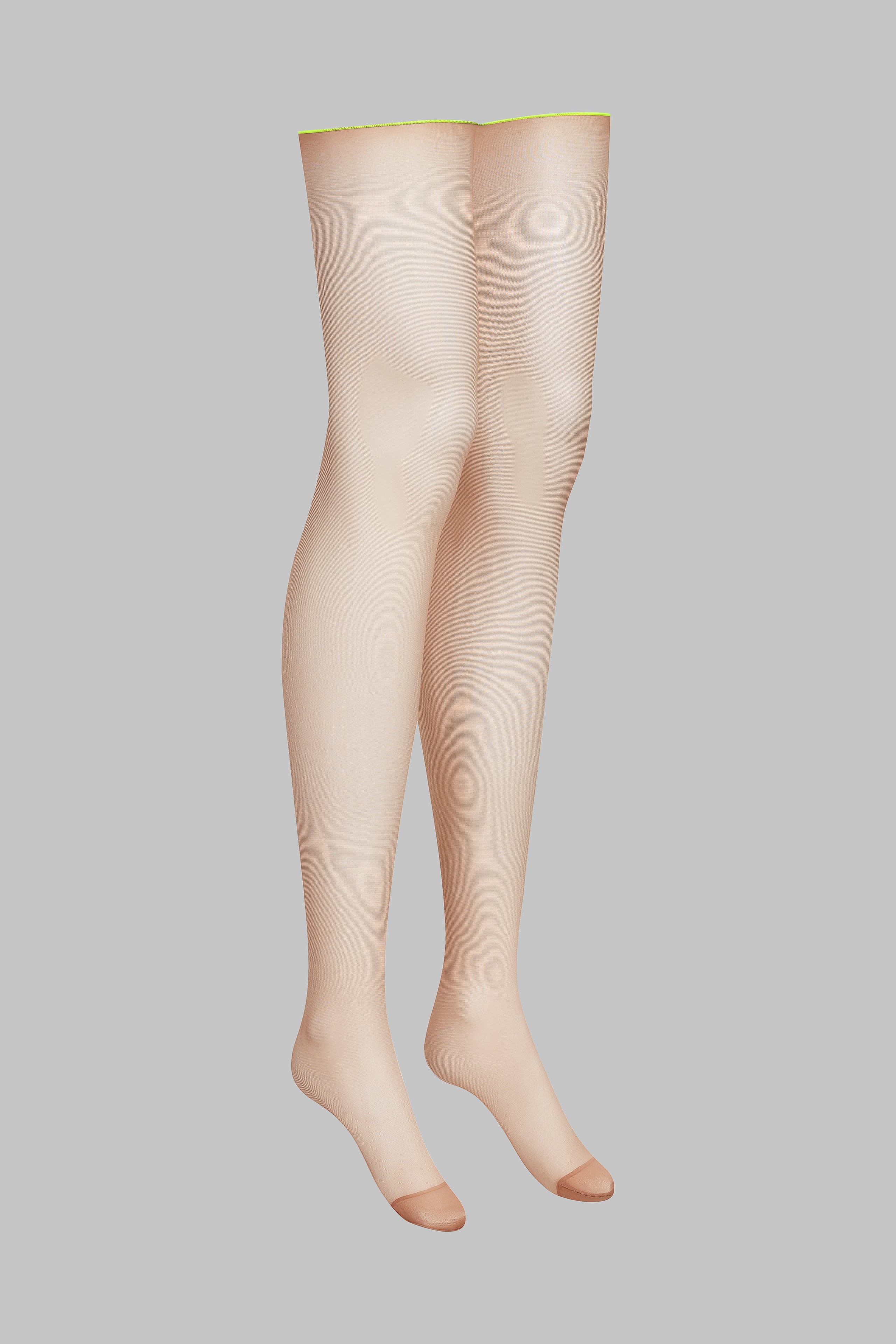 Cut and curled neon seamed stockings - 20D - LEGWEAR - Image 3