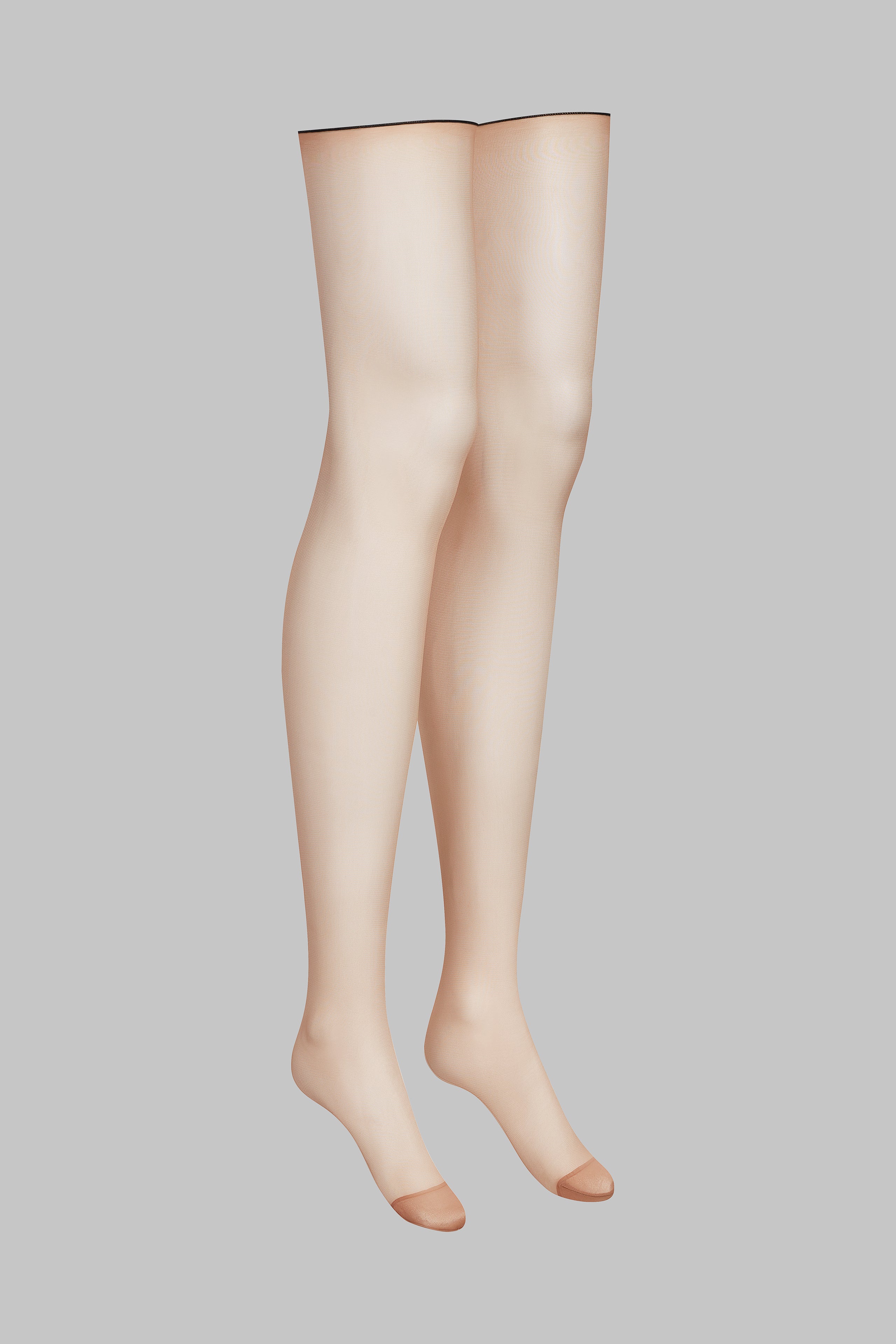Cut and curled back seamed stockings - 20D - LEGWEAR - Image 3