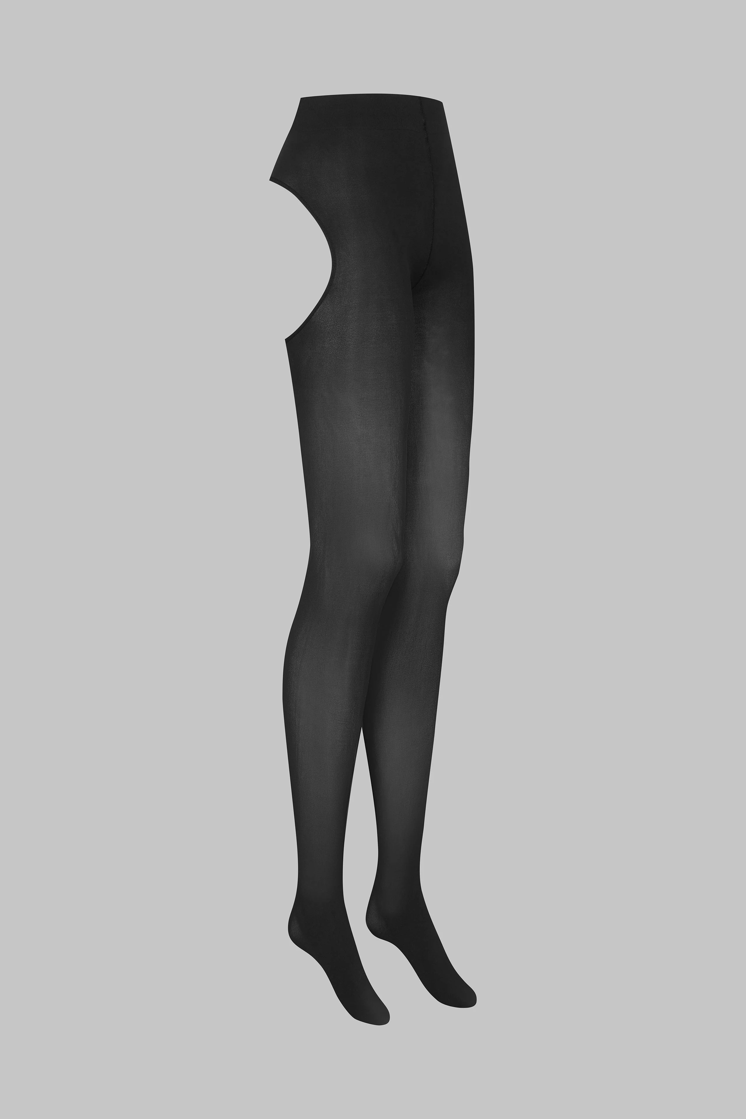 Backless Tights 70D - Black - Maison Close x Scandale - LEGWEAR - Image 2
