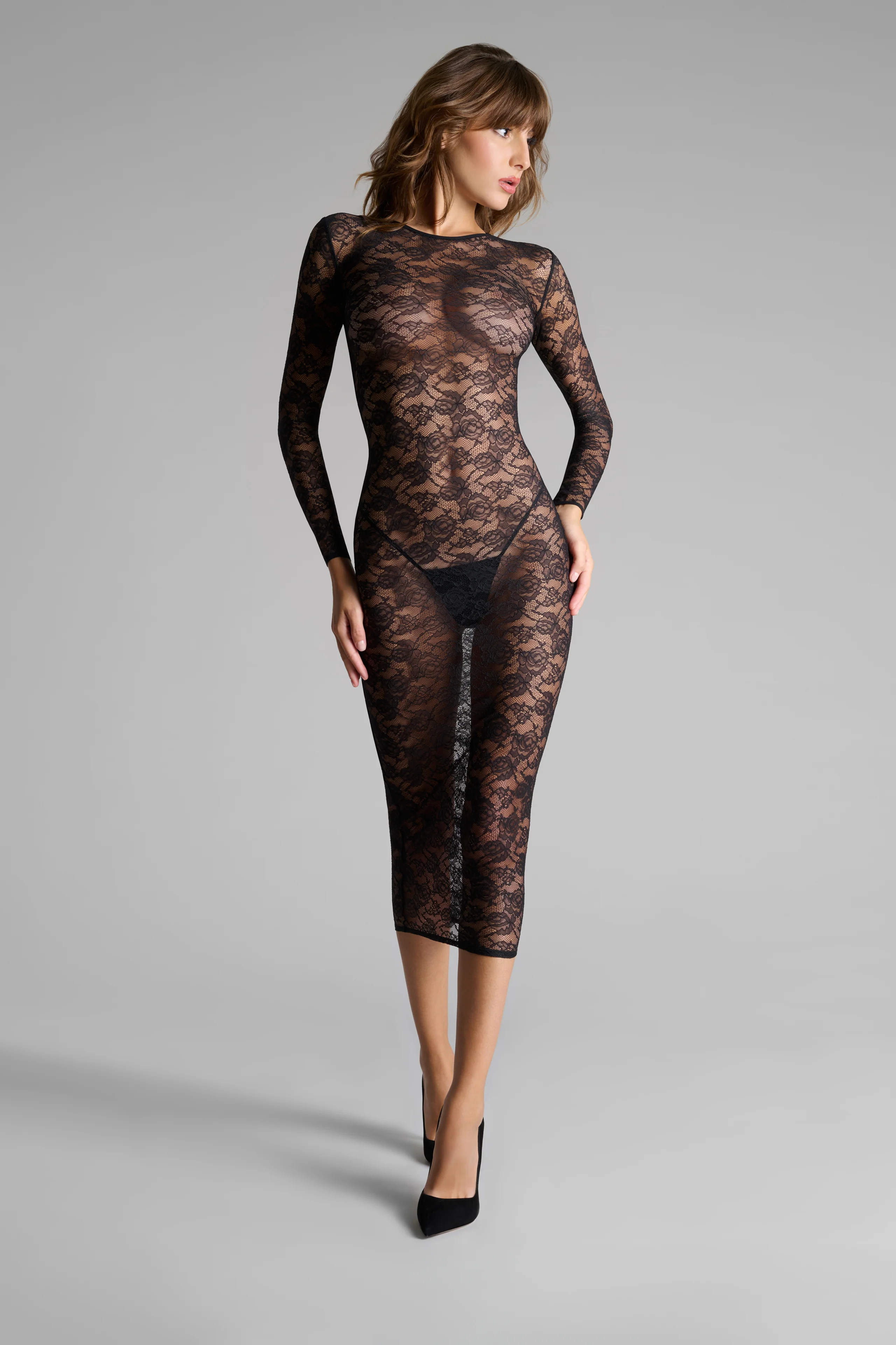 Long sleeve midi dress - Flashback - Image 5