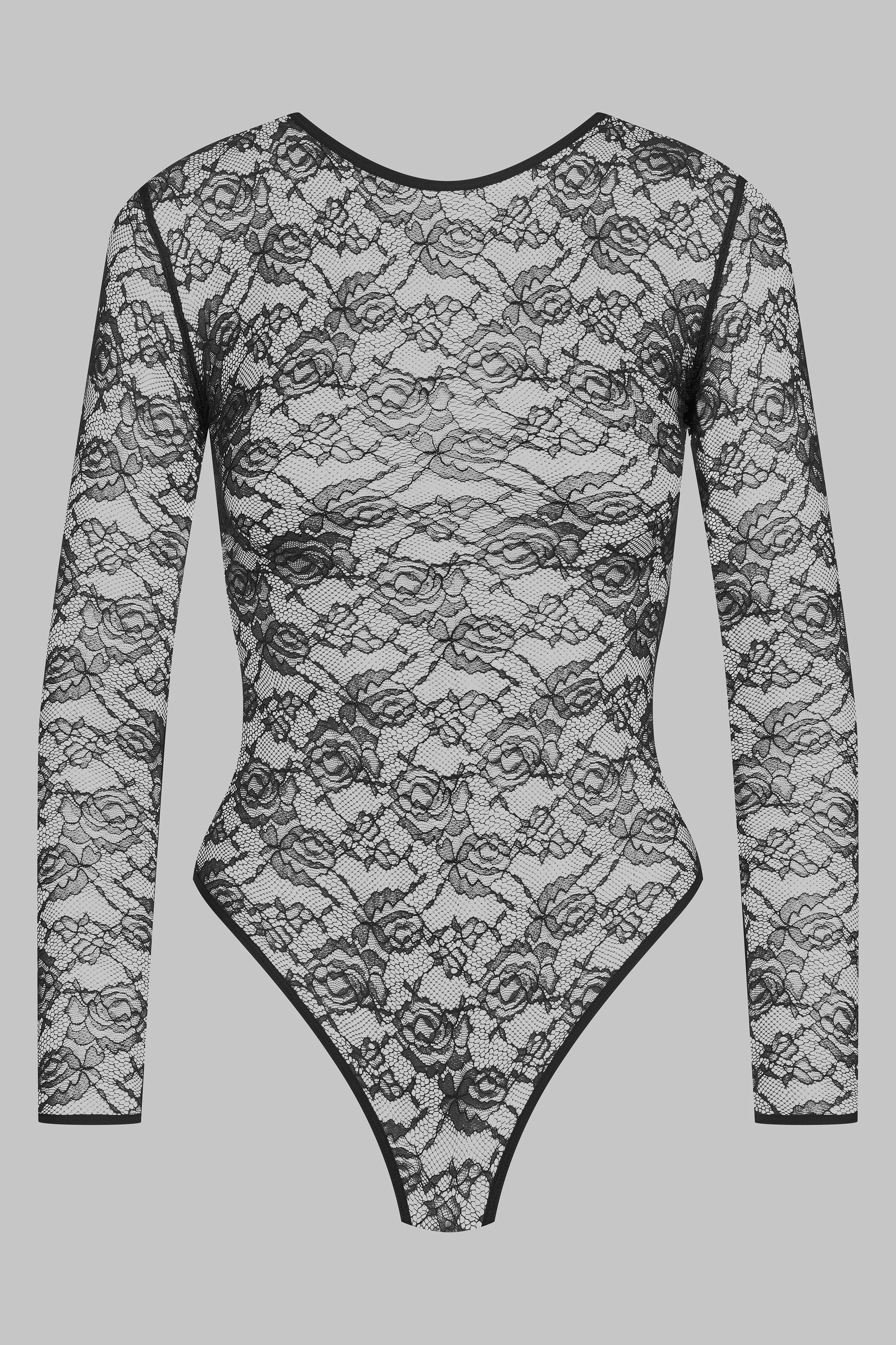 Long-sleeved thong bodysuit - Flashback - Image 2