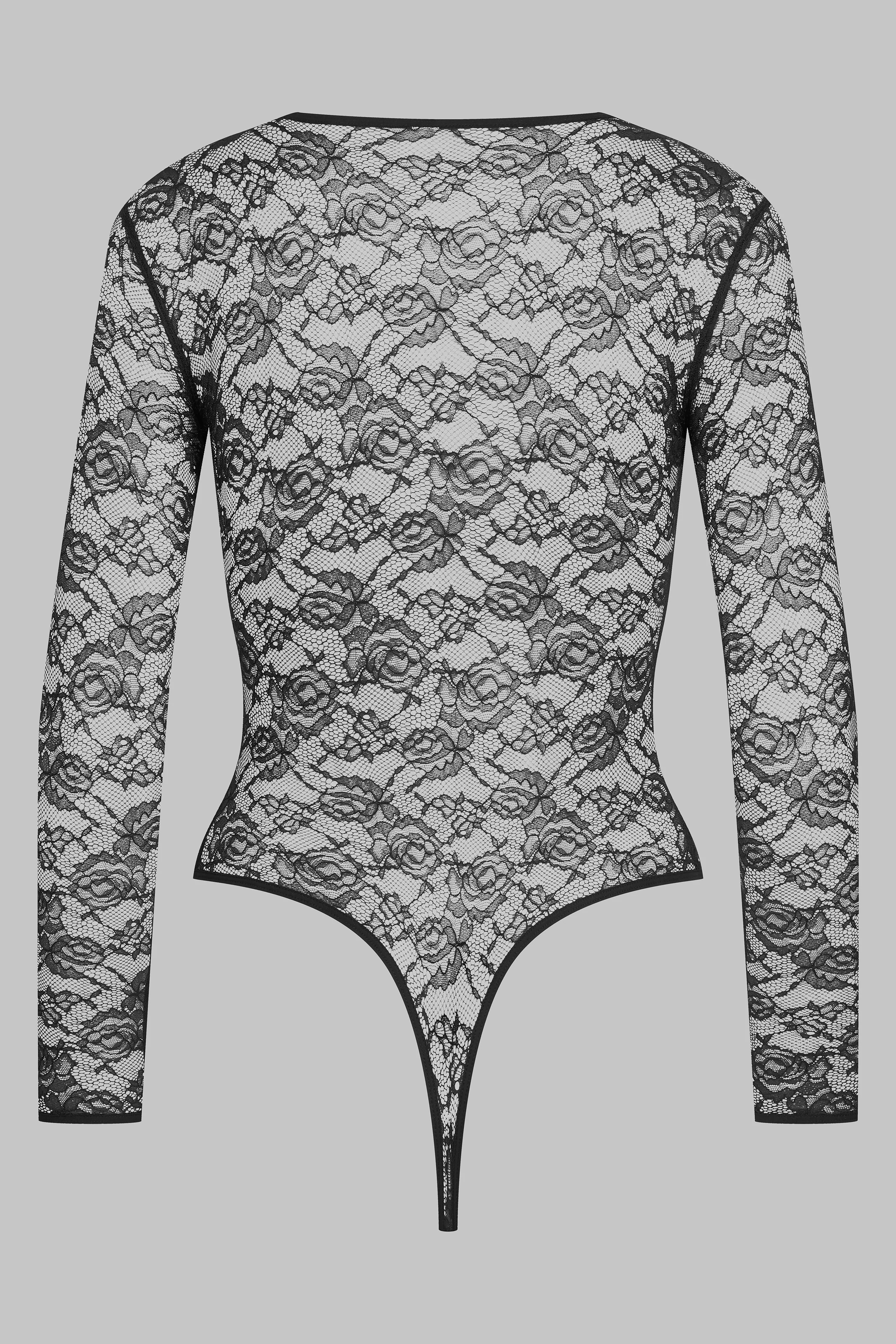 V-neck thong bodysuit - Flashback - Image 3