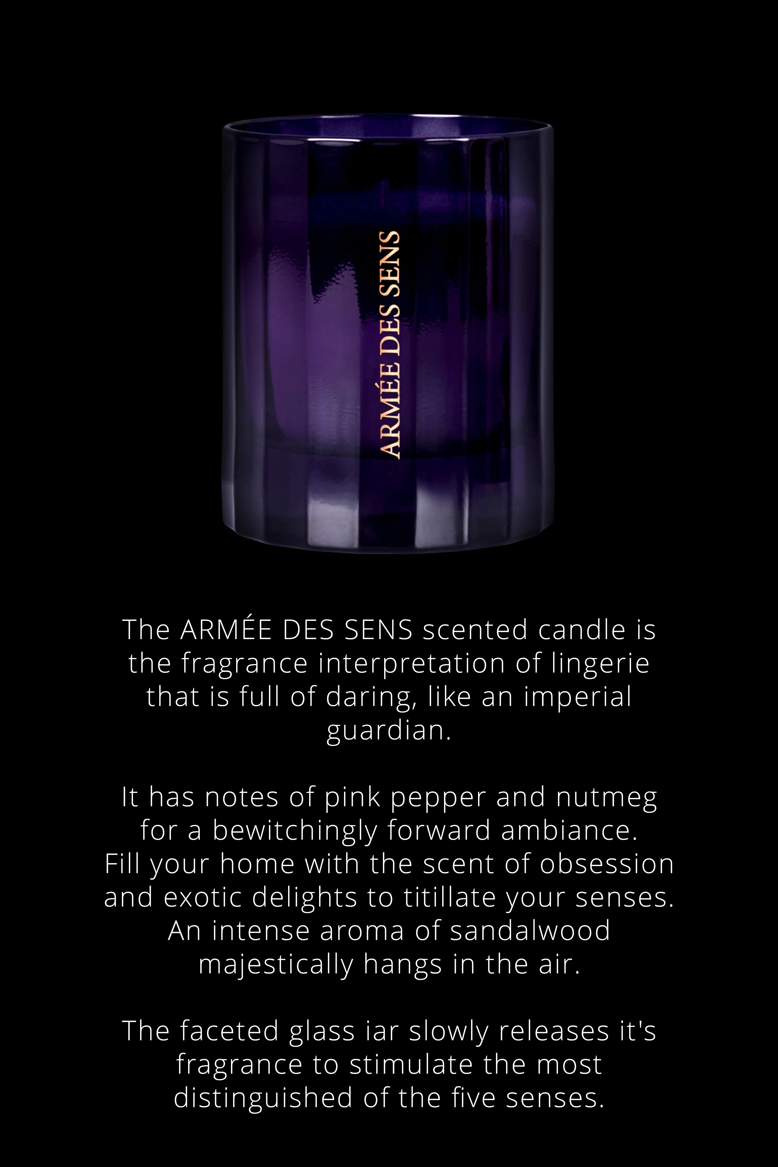 Scented Candle Oriental notes - Armée des Sens - Image 2