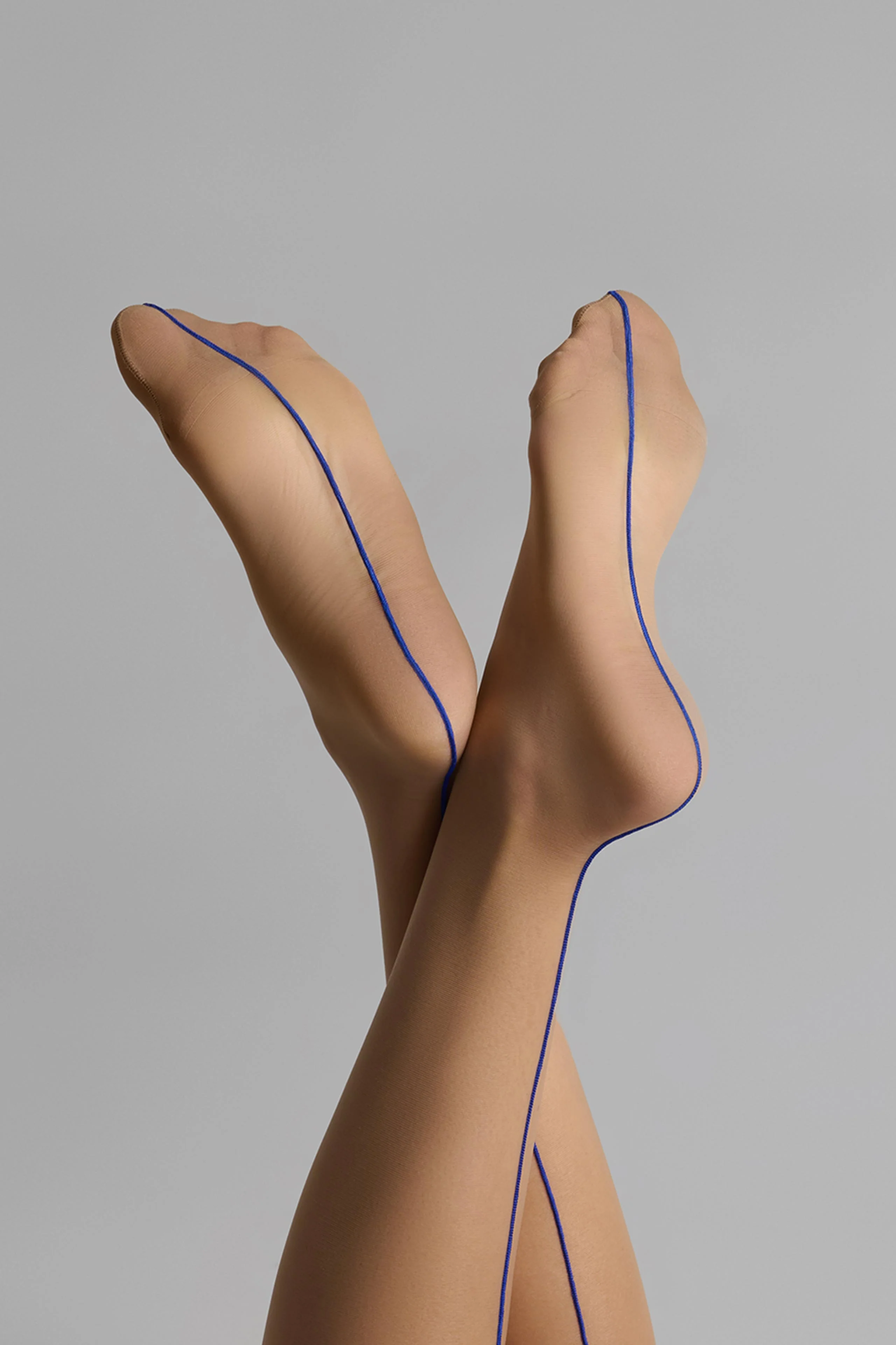 Cut and curled back seamed stockings - 20D - LEGWEAR - Image 6