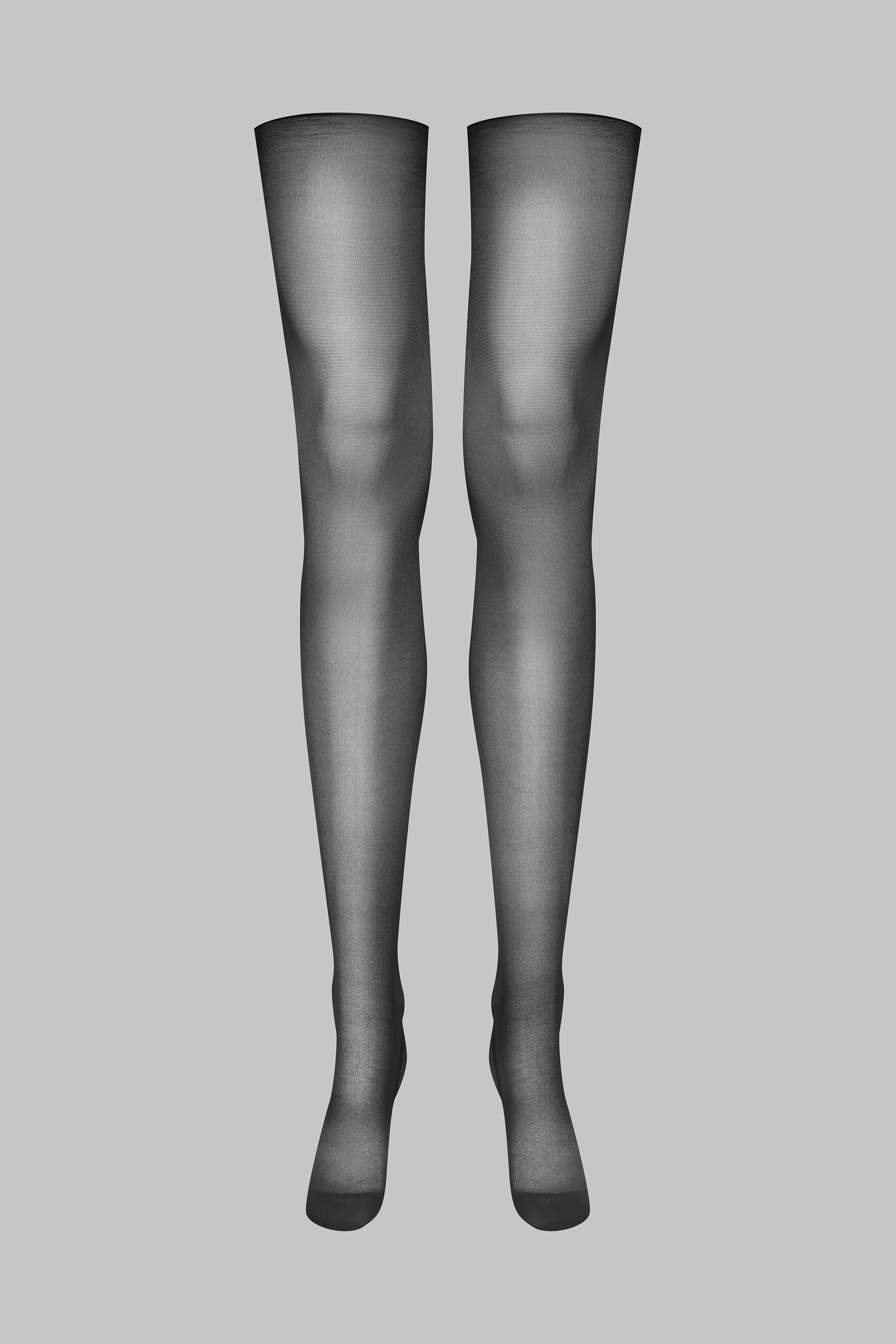 Cut and curled stockings double side seams - 20D - LEGWEAR - Image 3