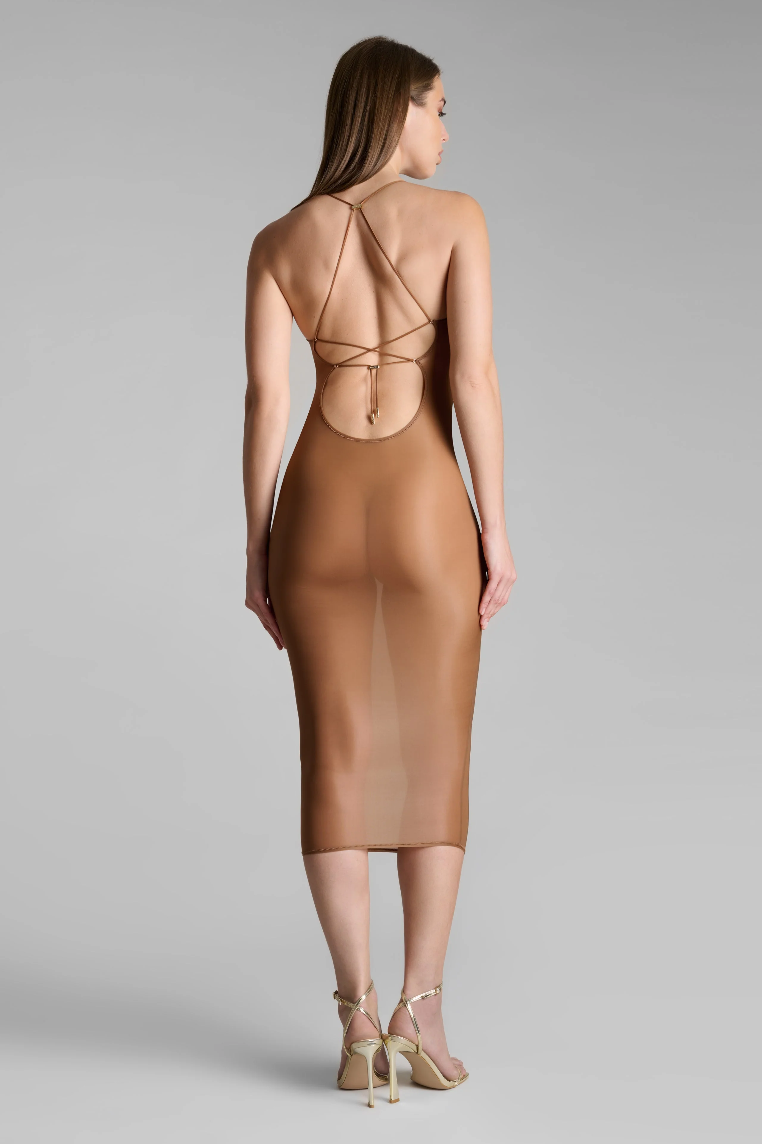 Midi Open Back Dress - French Kiss Light - Image 4