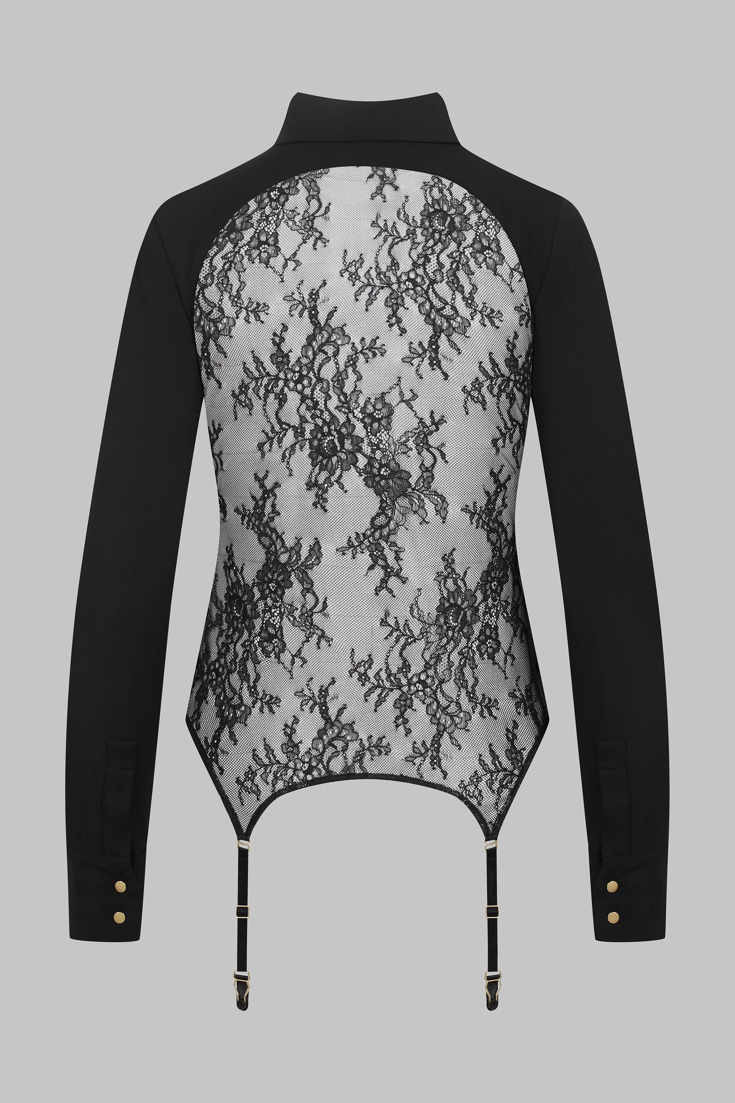 032 Back lace garter shirt - Le Vestiaire - Image 3