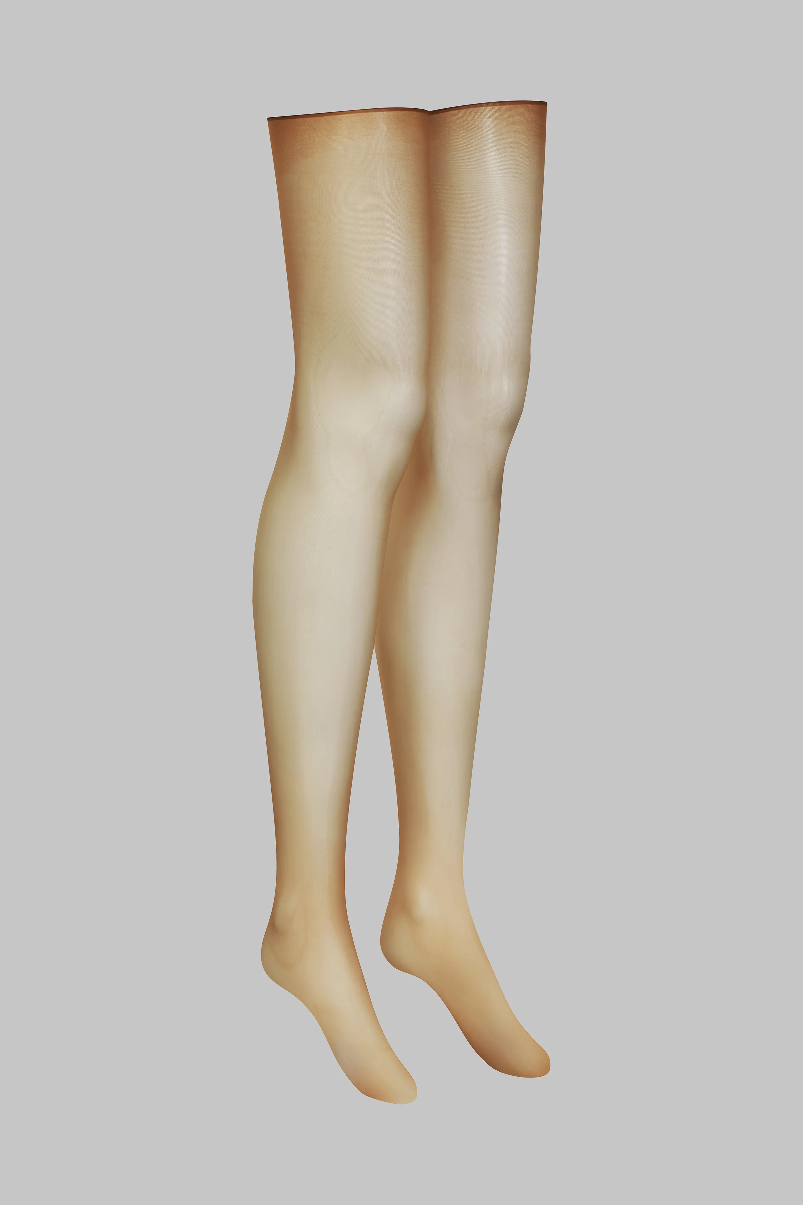 Glossy cut and curled stockings 20D - Caramel - LEGWEAR - Image 2