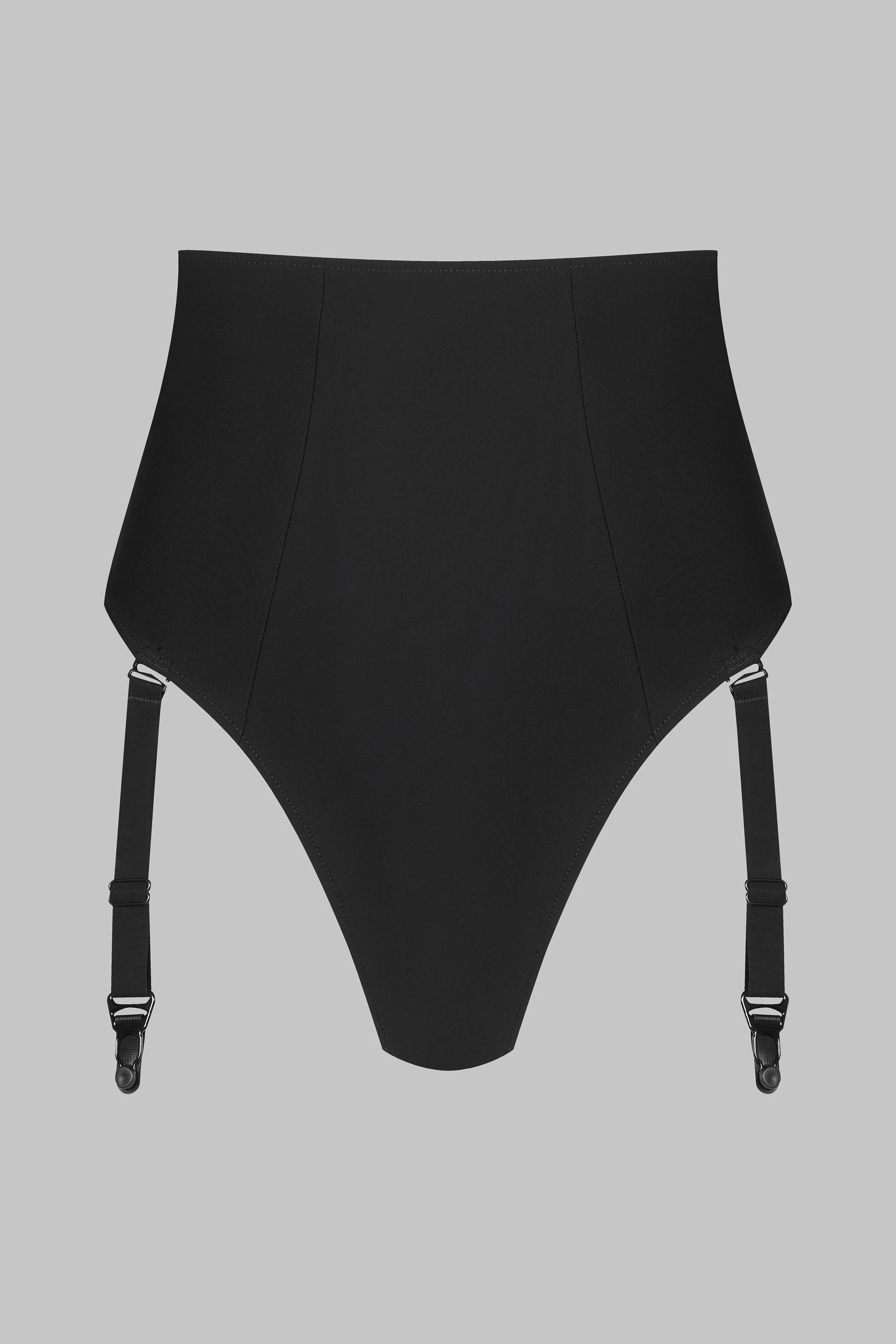 High waist tanga with suspenders - Nuit Infinie - Image 2
