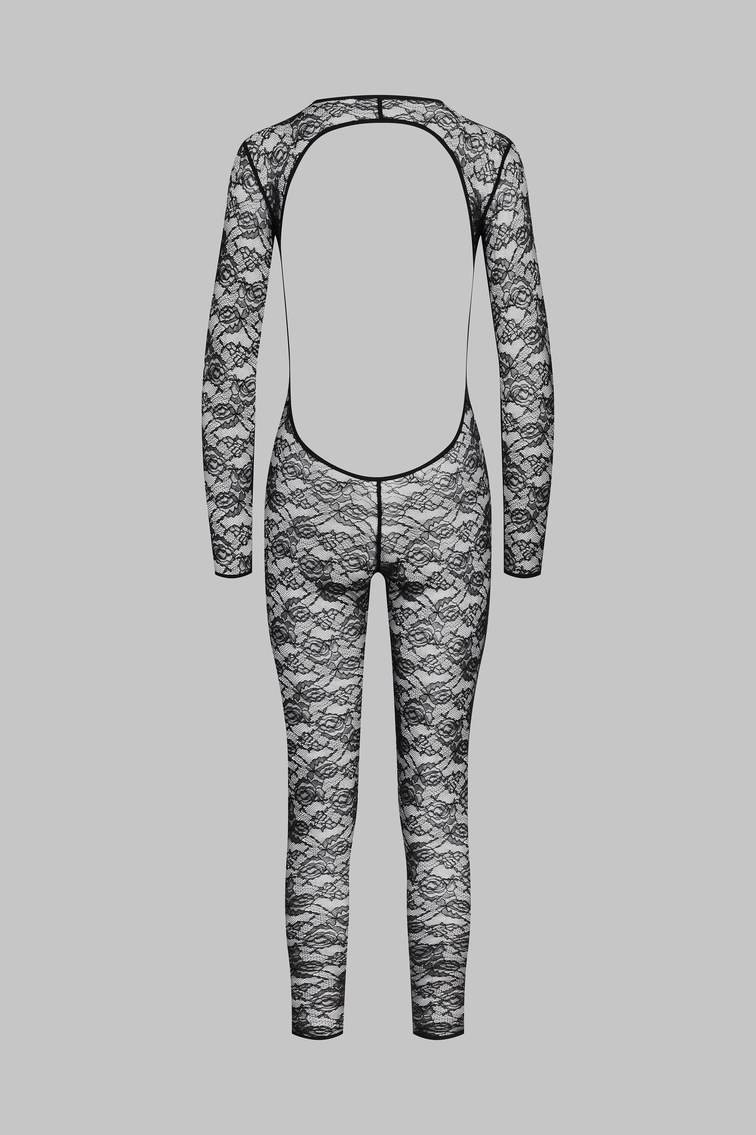 Long sleeve backless jumpsuit - Flashback - Image 3