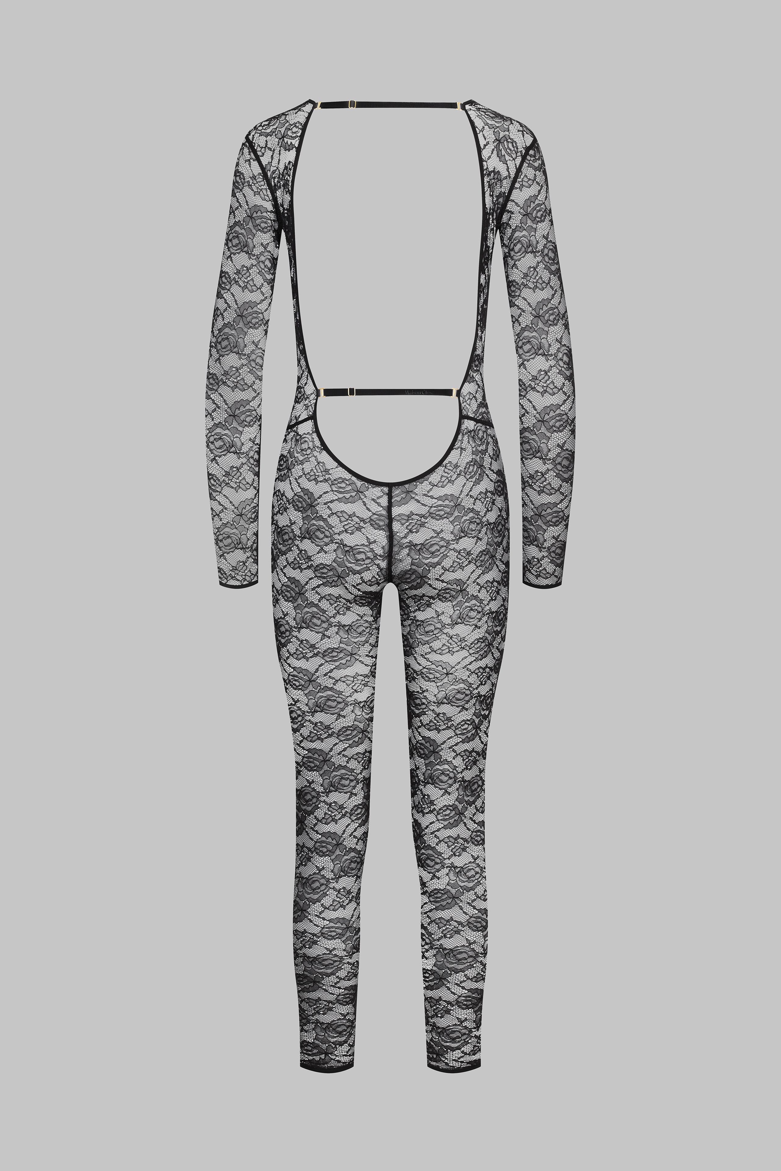 Long sleeve V-neck jumpsuit - Flashback - Image 3