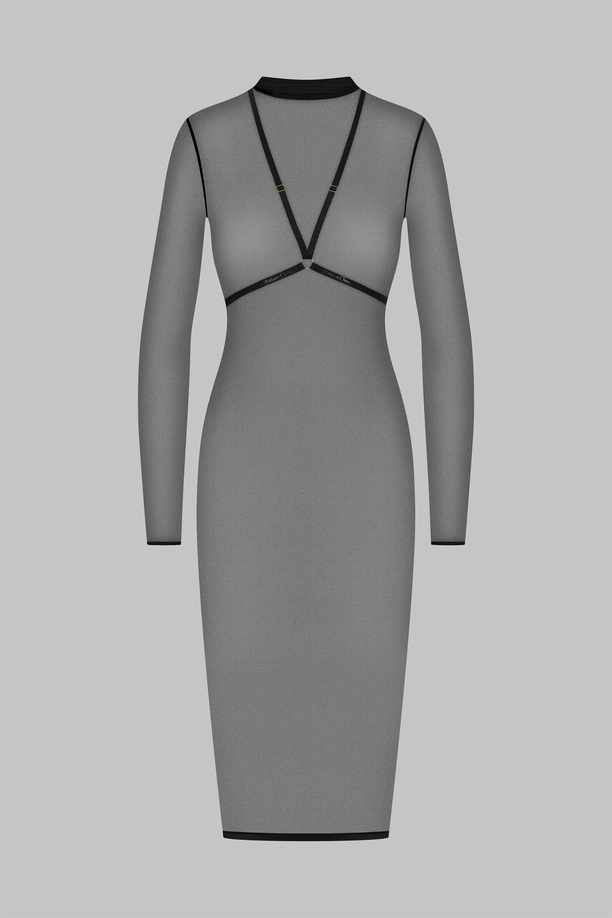 Midi dress with harness - Corps à Corps - Image 2