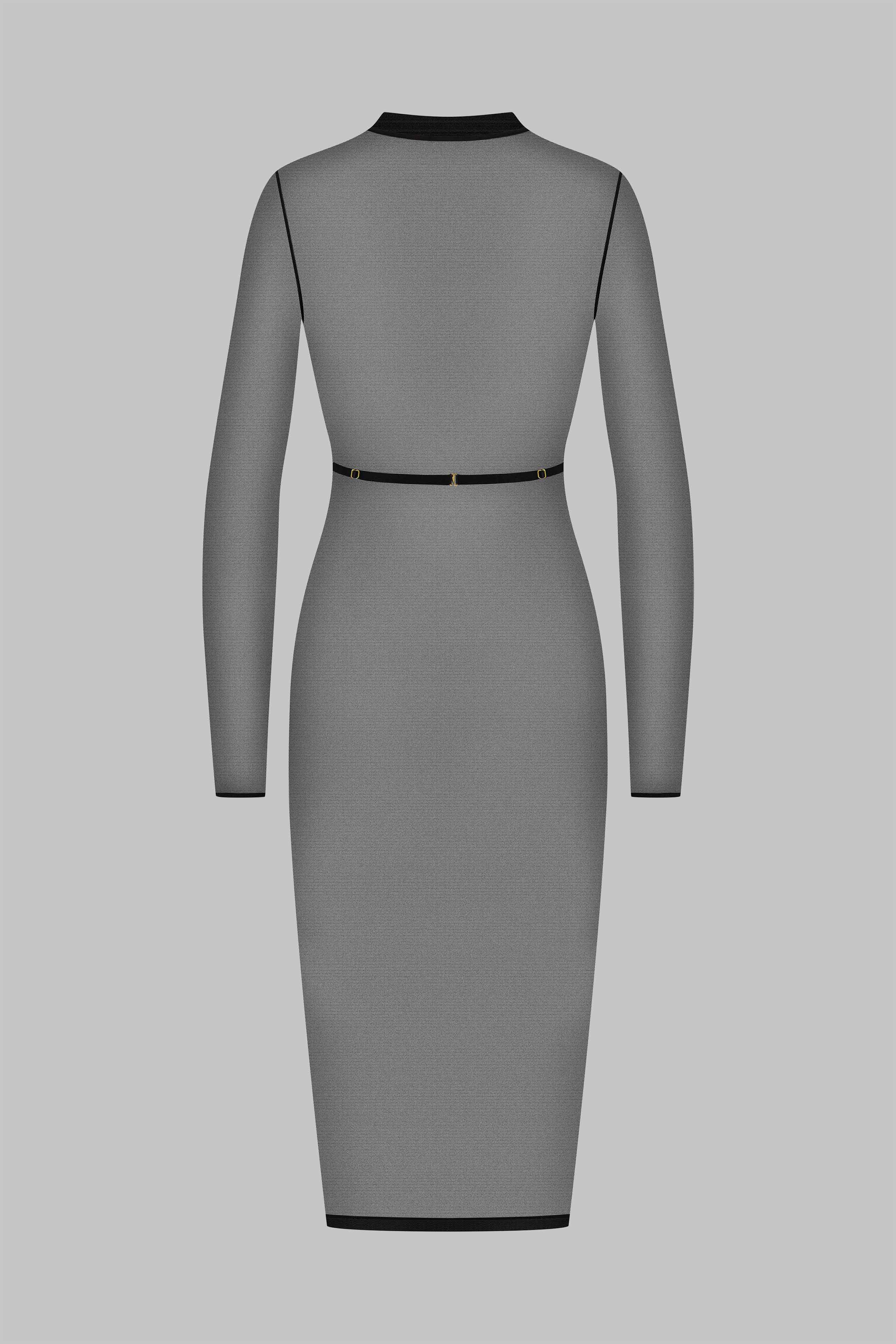 Midi dress with harness - Corps à Corps - Image 3