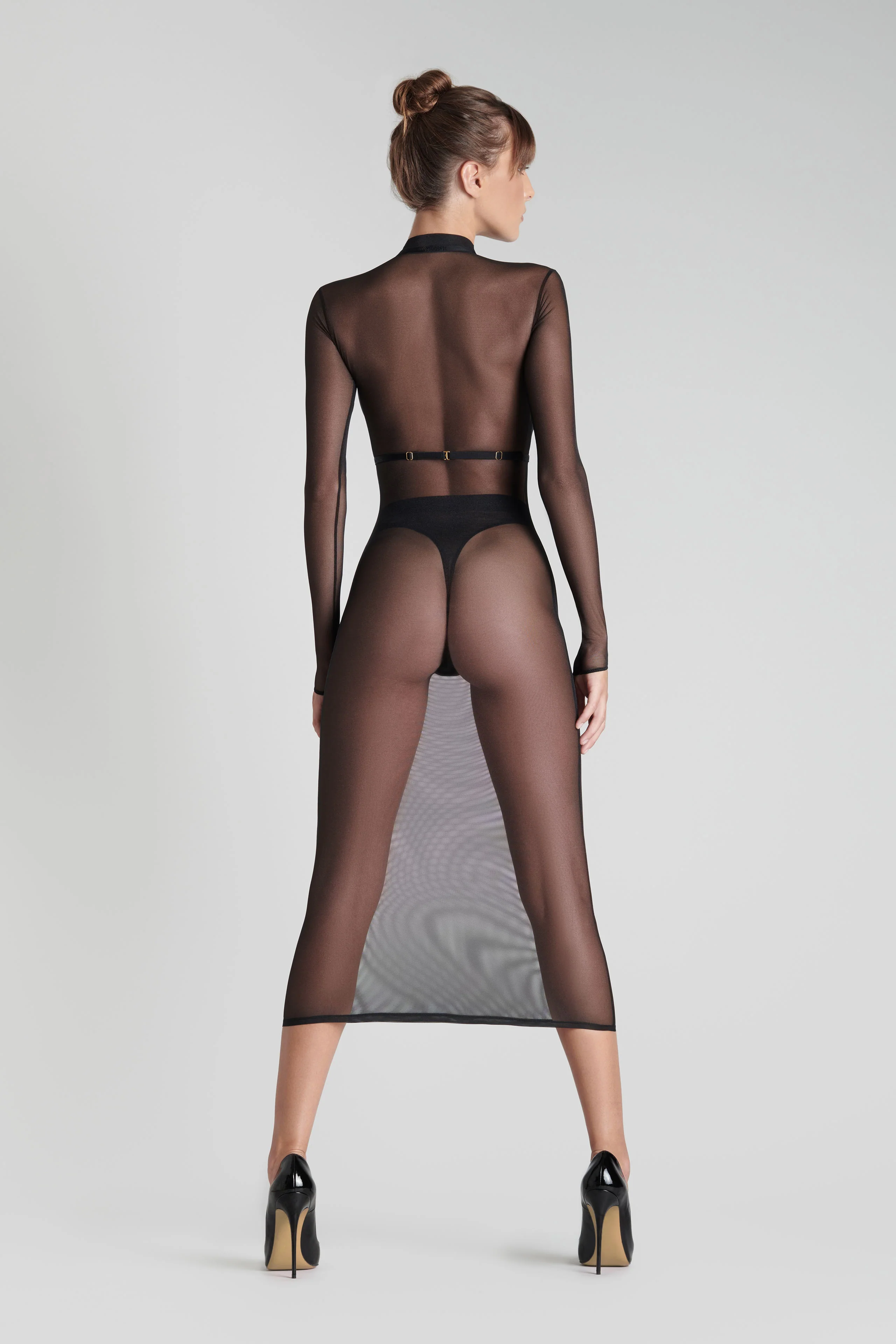 Midi dress with harness - Corps à Corps - Image 5