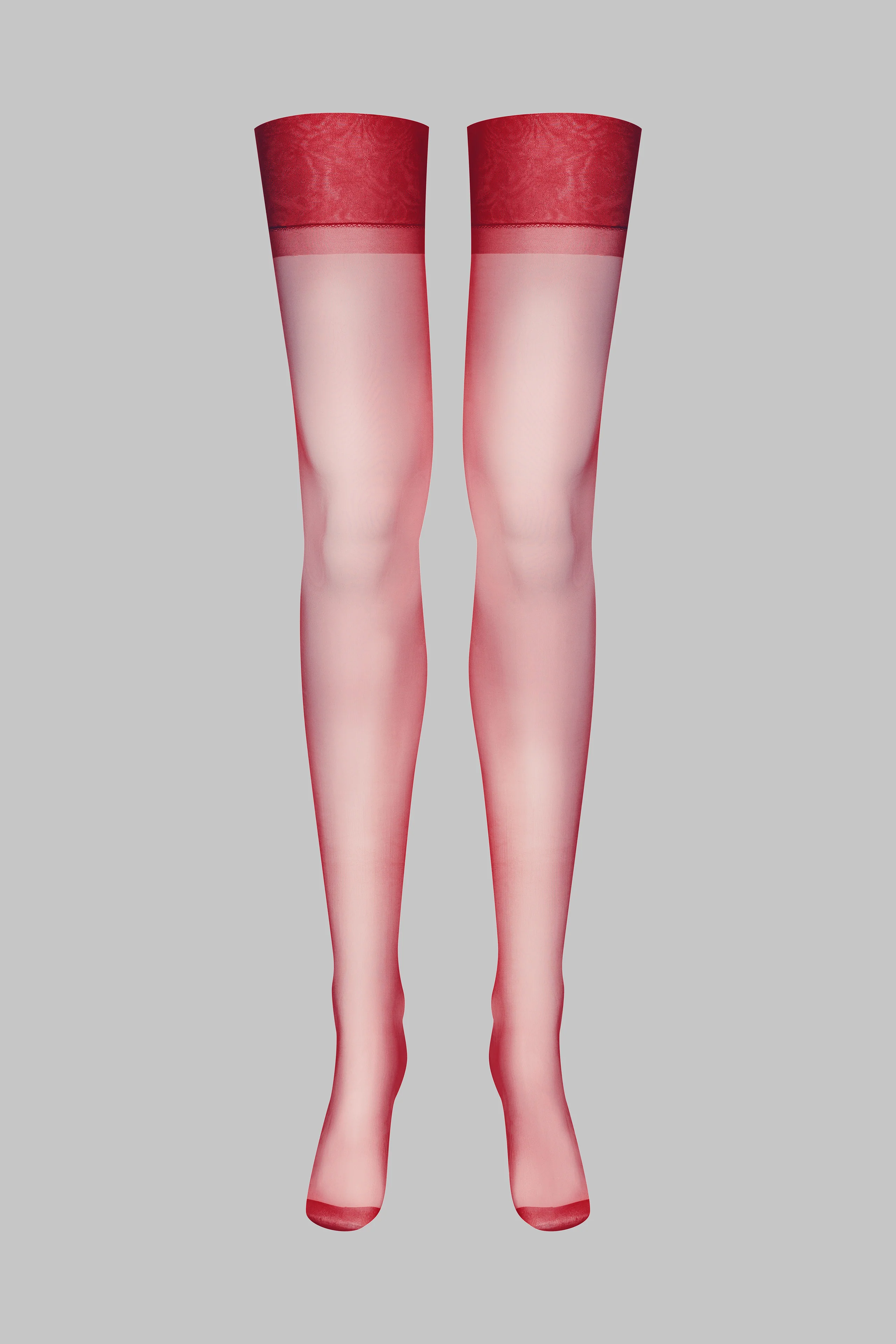 Nylon stockings 15D - Burgundy - LEGWEAR - Image 2