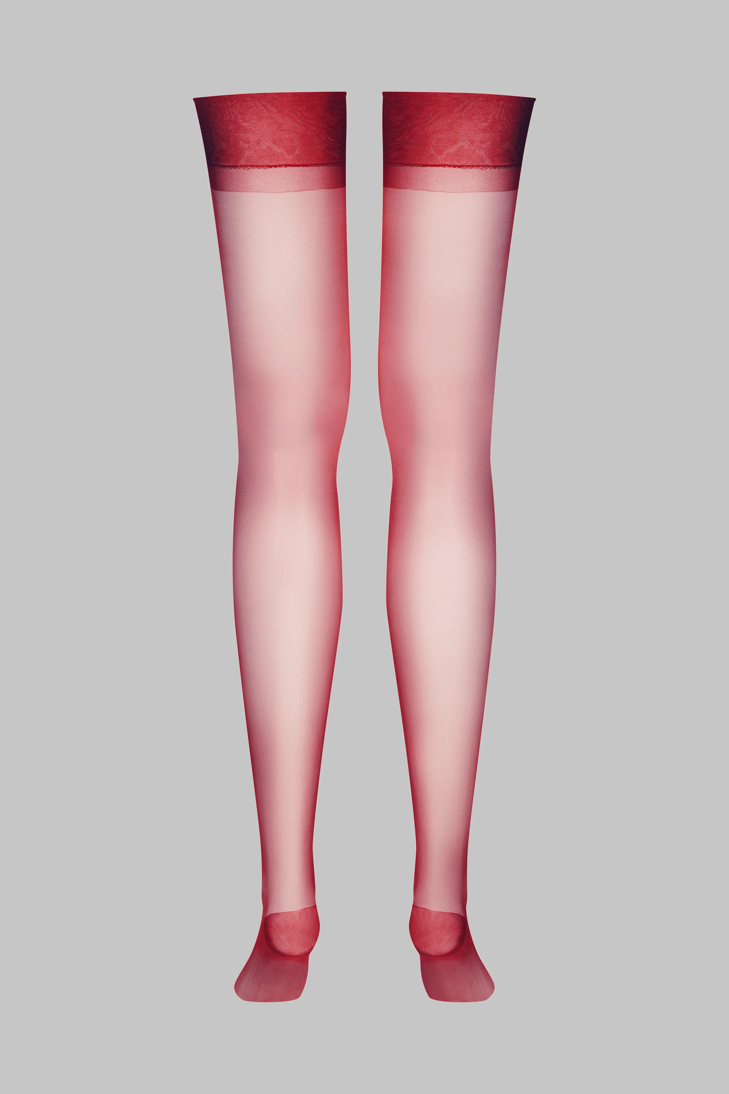 Nylon stockings 15D - Burgundy - LEGWEAR - Image 3