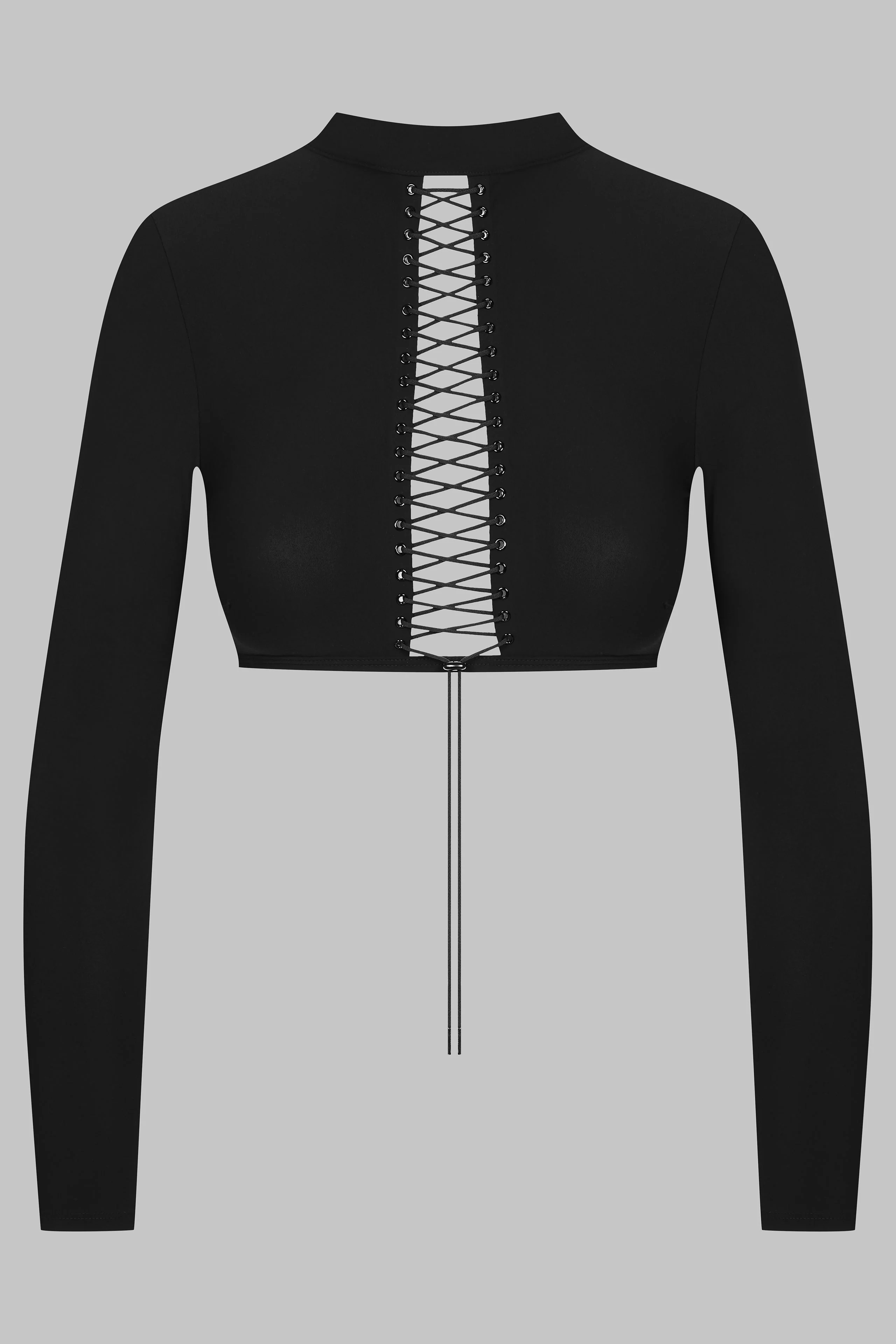 Open back long sleeves top - Nuit Infinie - Image 2