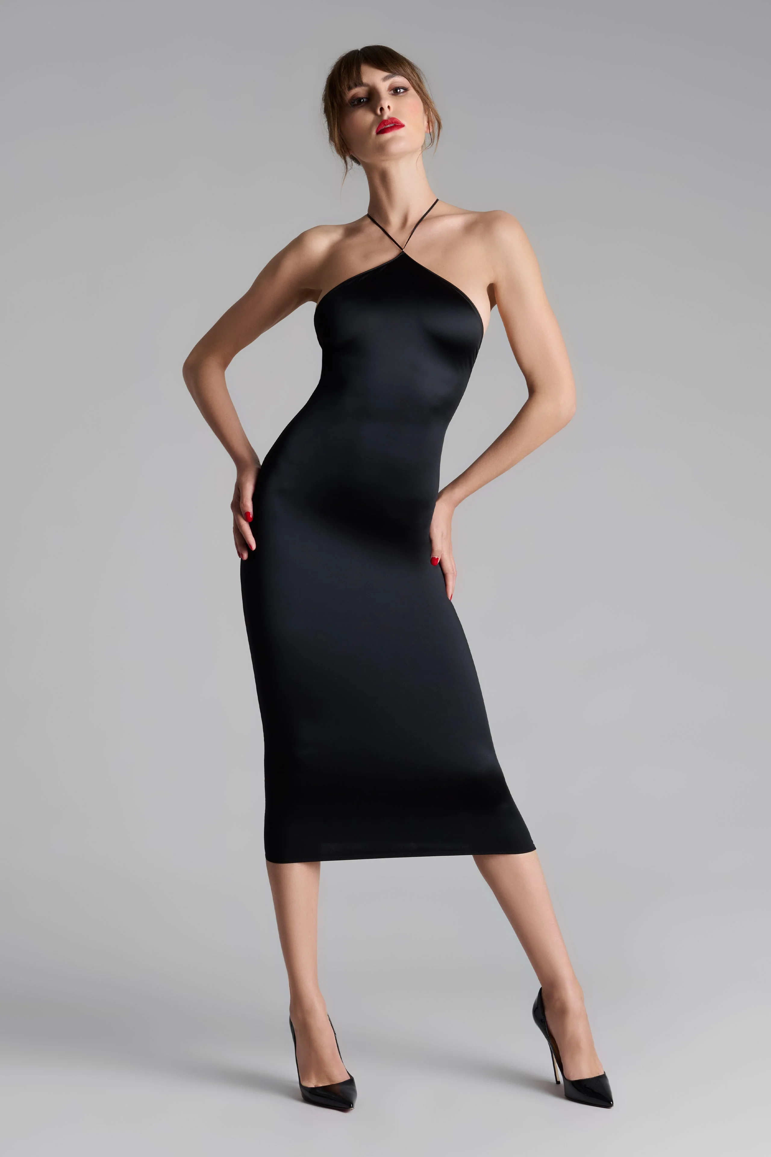 Open back midi dress - French Kiss - Image 4