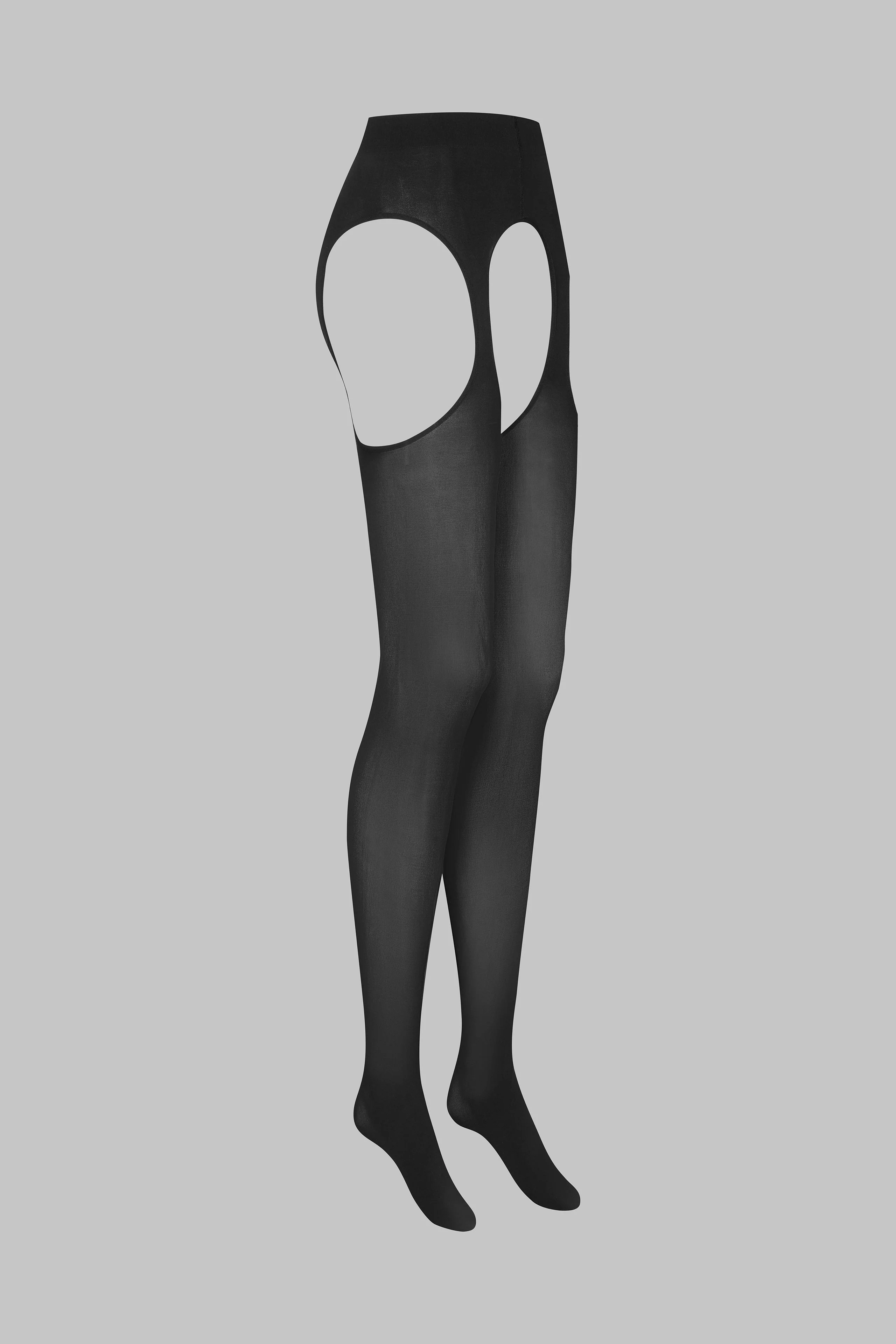 Open Tights Garter Belt 70D - Black - Maison Close x Scandale - LEGWEAR - Image 2