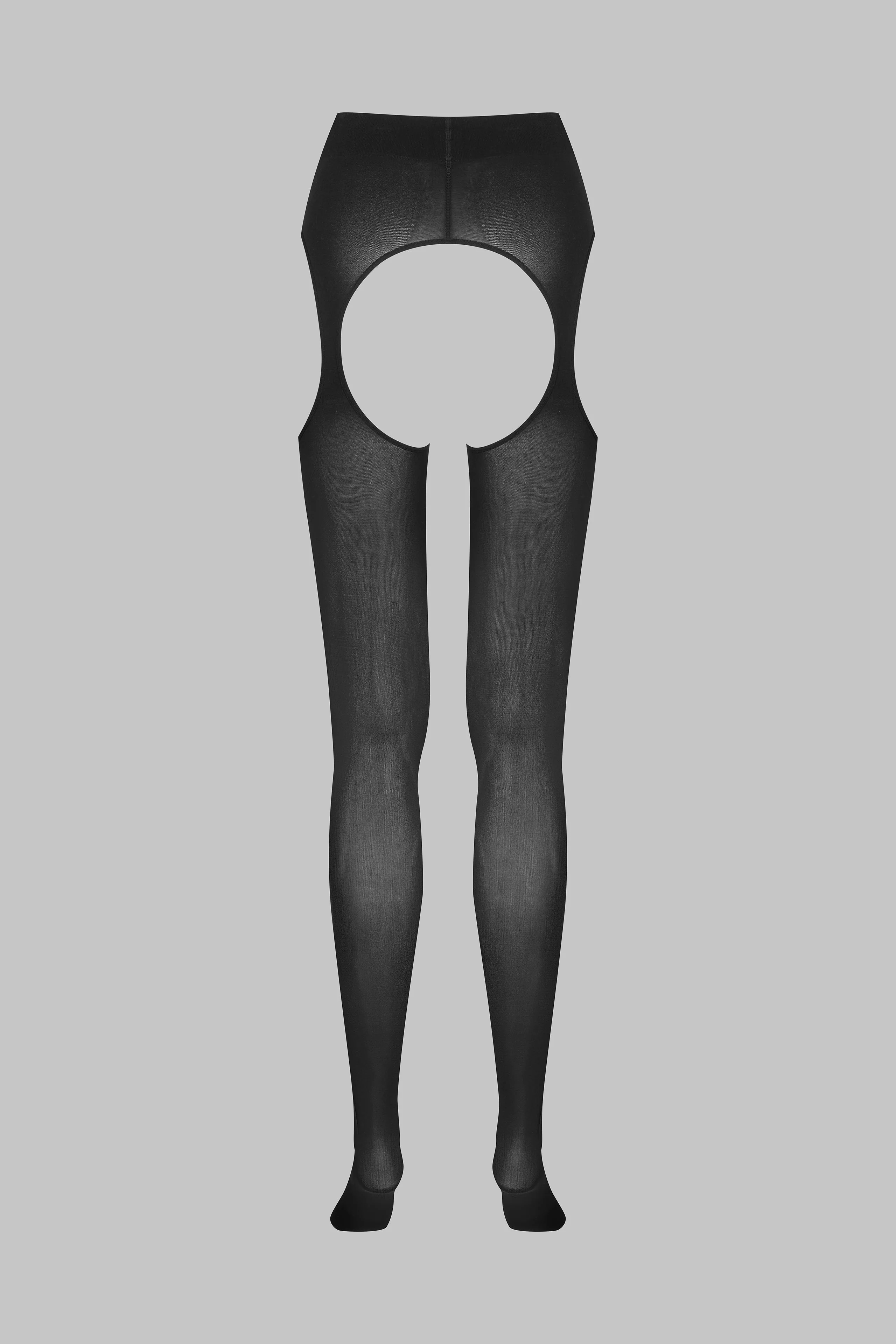 Open Tights Garter Belt 70D - Black - Maison Close x Scandale - LEGWEAR - Image 3