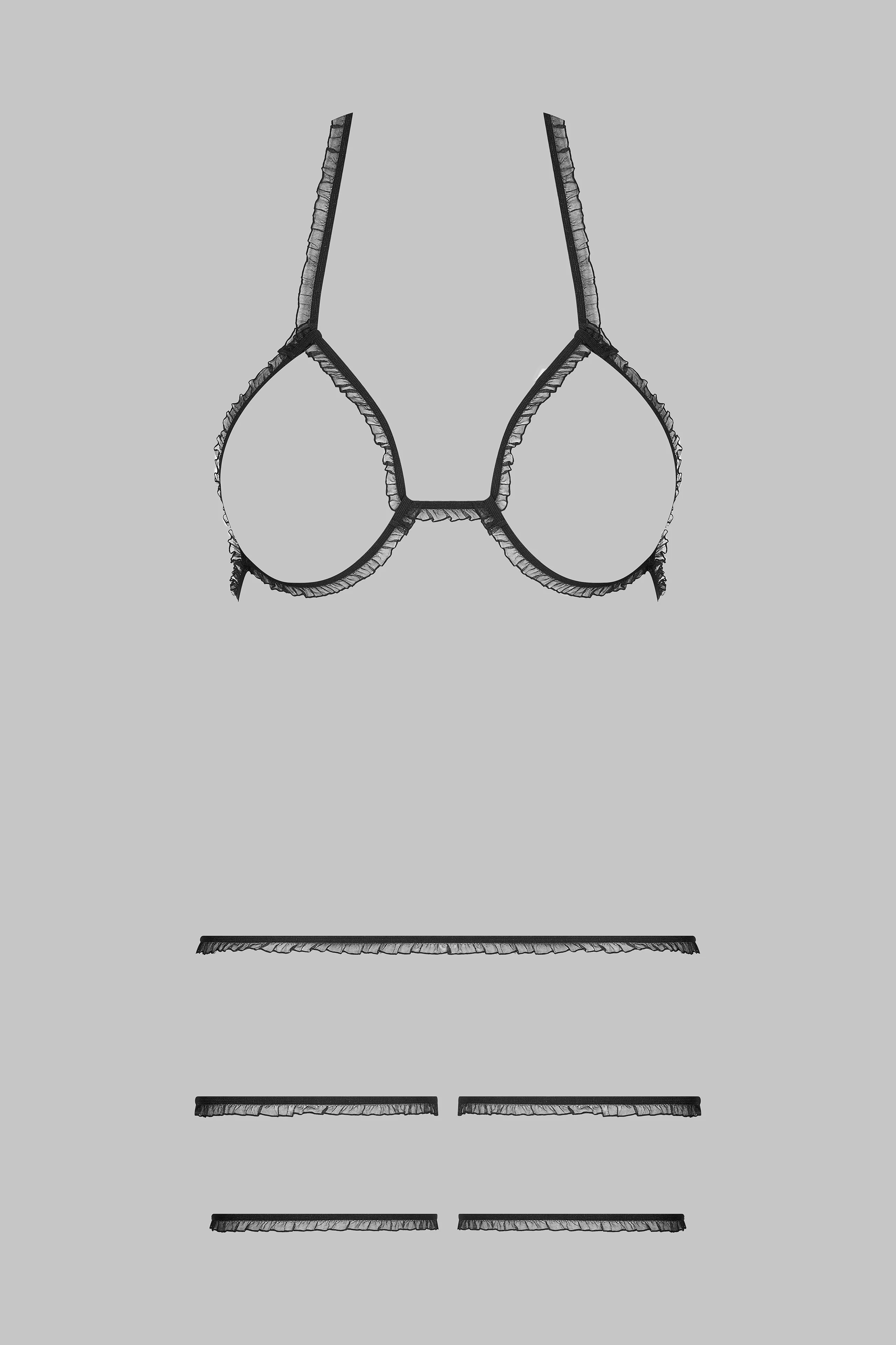 Lingerie Set Trompe L’œil - Black - CORPS - Image 2