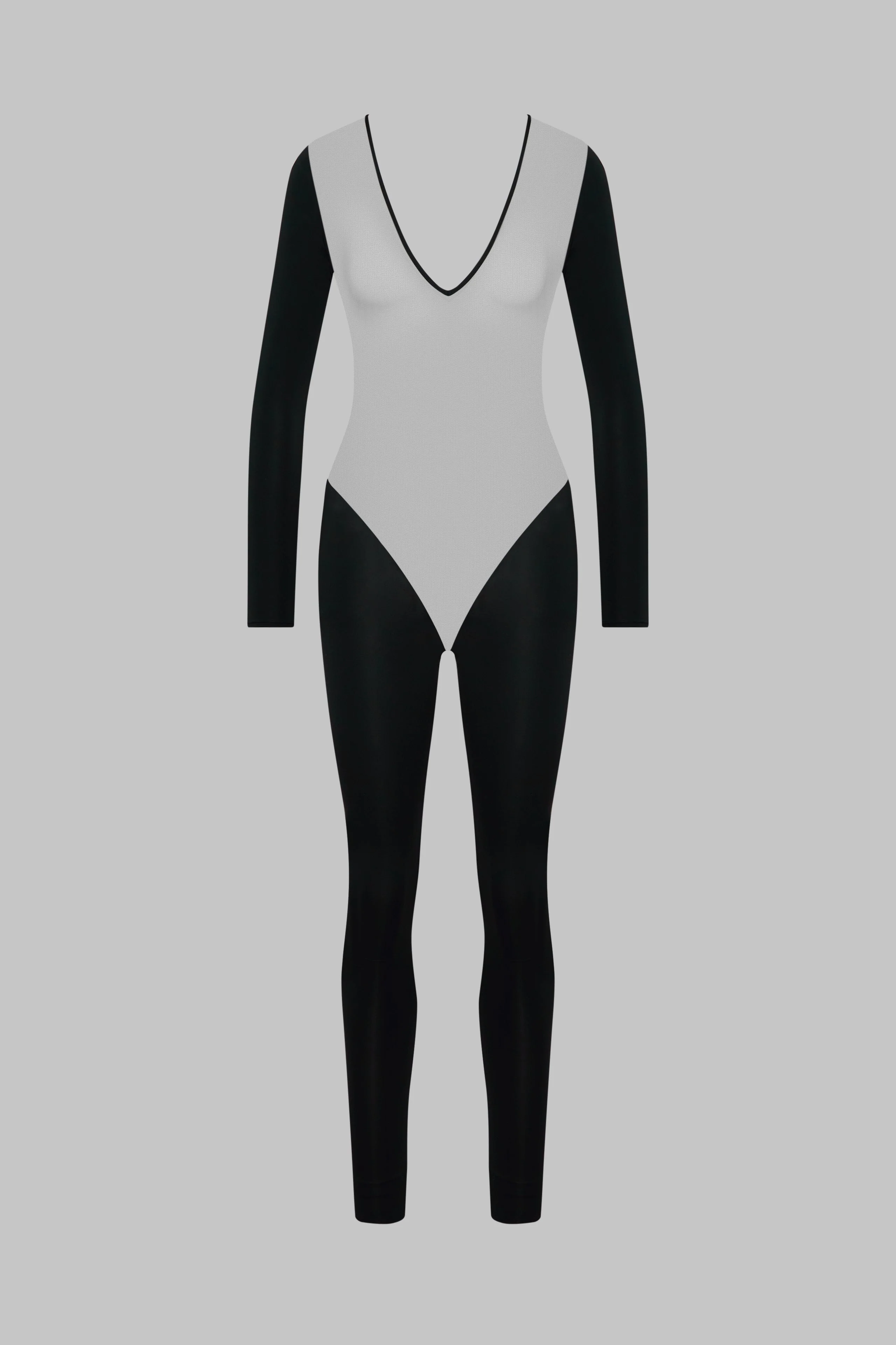 Long Sleeve Backless Catsuit - Pure Tentation - Image 2