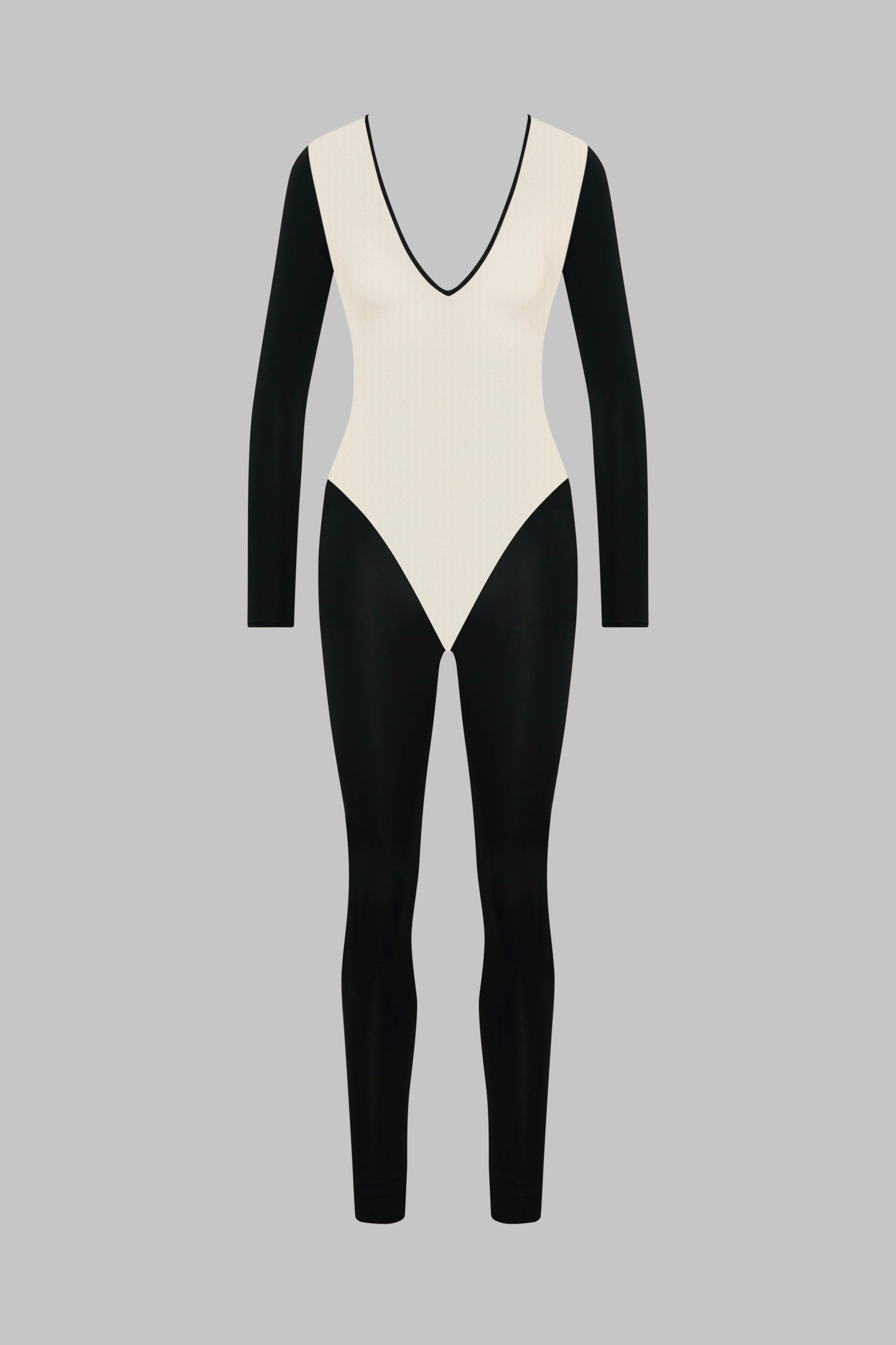 Long Sleeve Backless Catsuit - Pure Tentation - Image 2