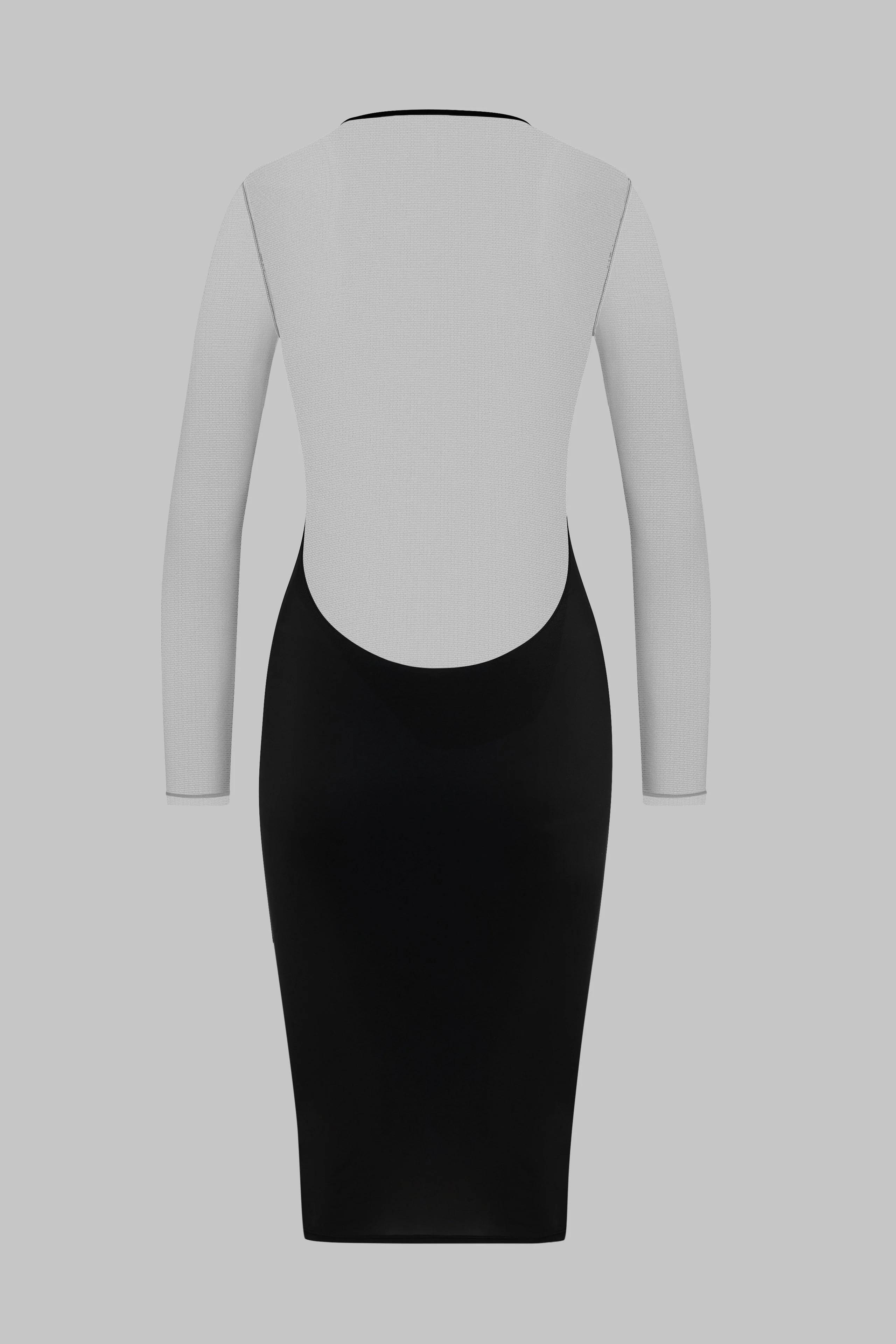 Midi Long Sleeve V-Neck Dress - Pure Tentation - Image 3