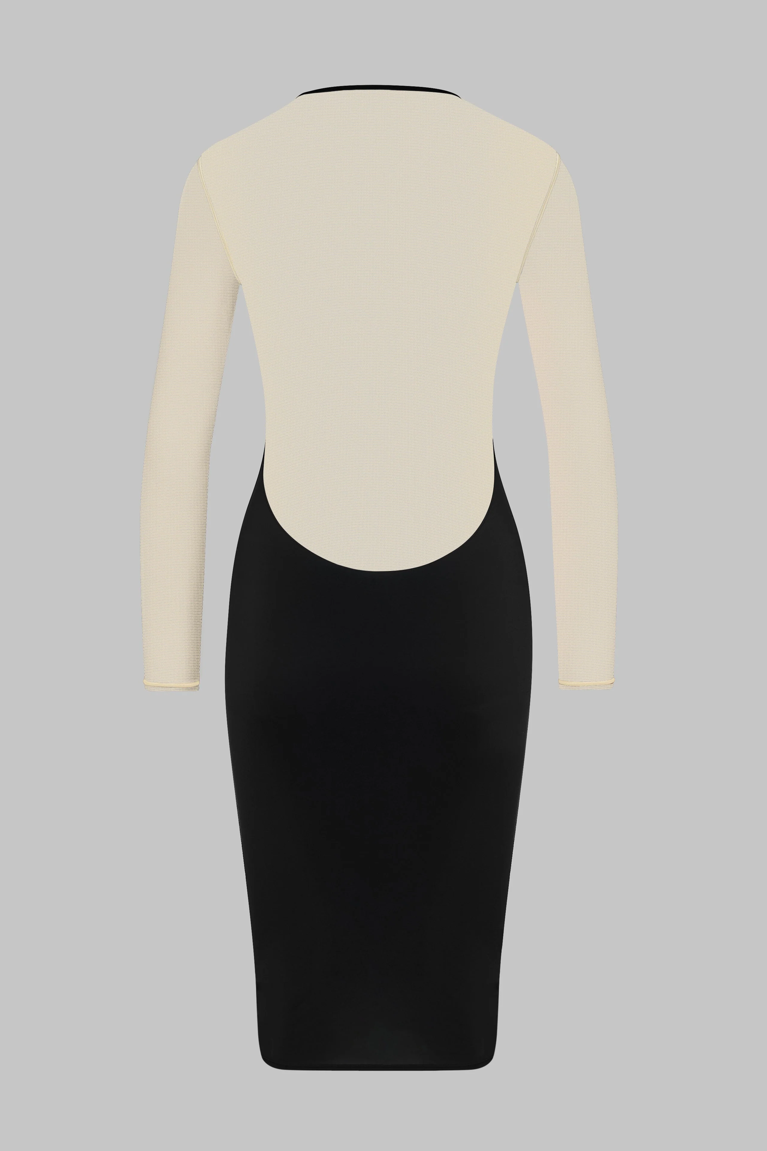 Midi Long Sleeve V-Neck Dress - Pure Tentation - Image 3