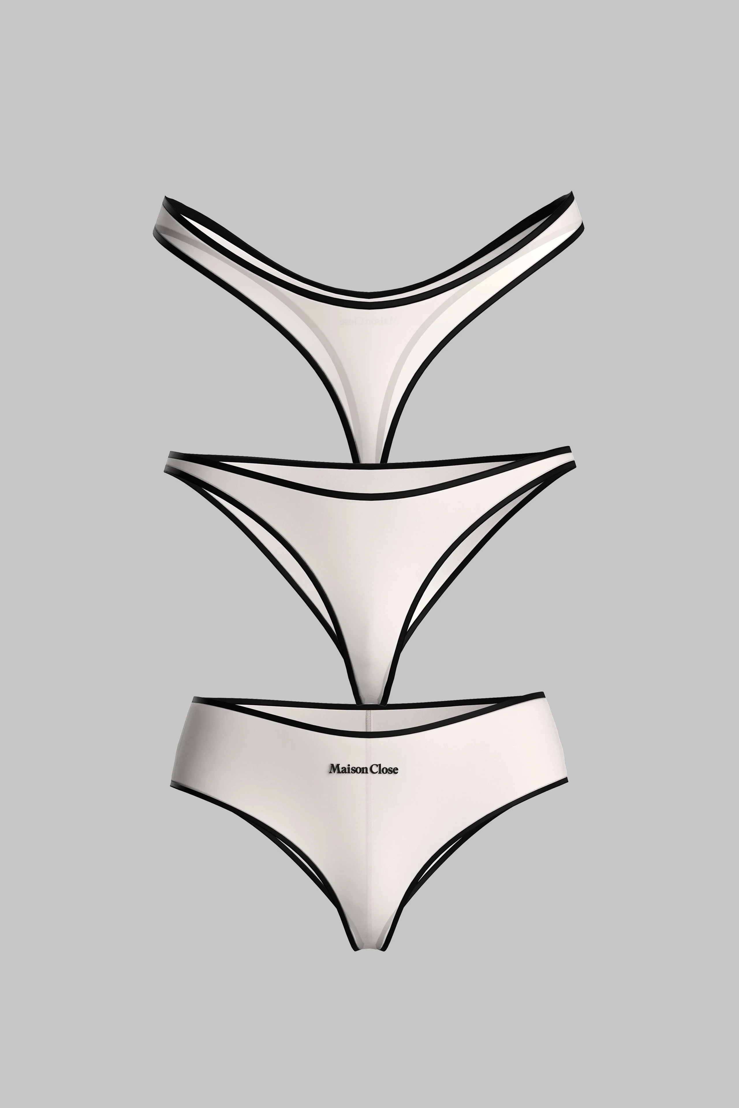 Set of 3 Bottoms Light Beige - La Parisienne
