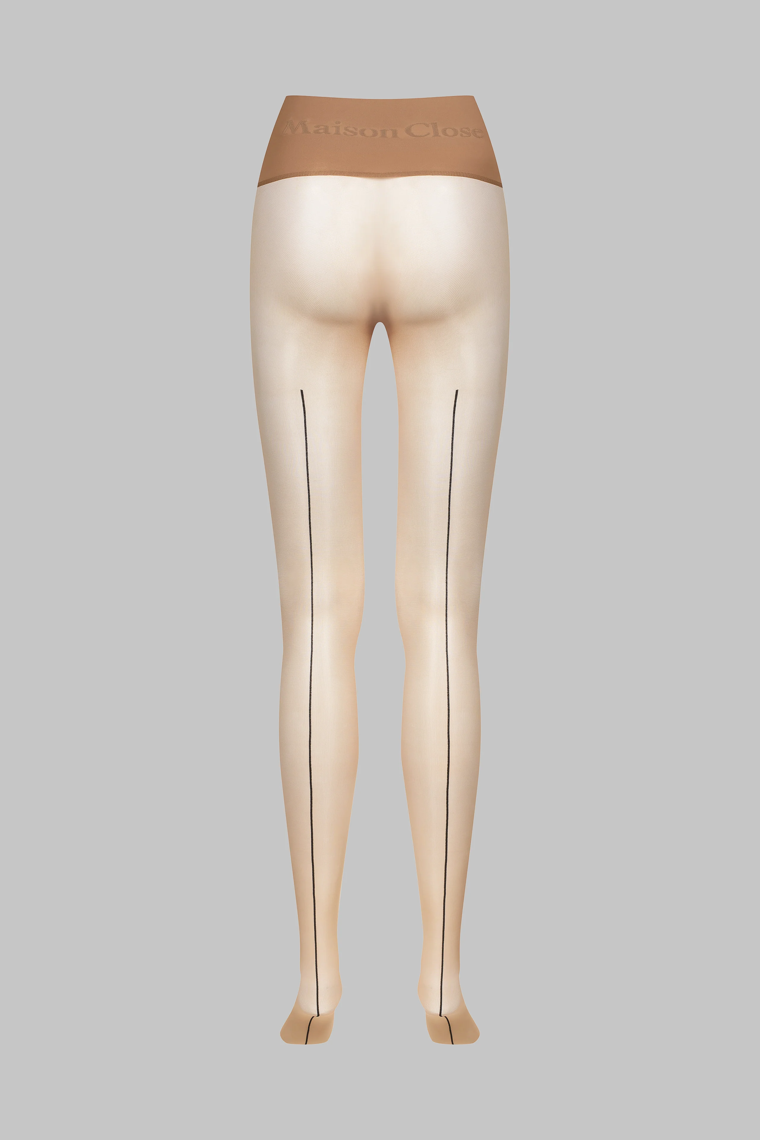 Signature Back Seam Seamless Tights - 20D - Medium Nude - LEGWEAR - Image 4