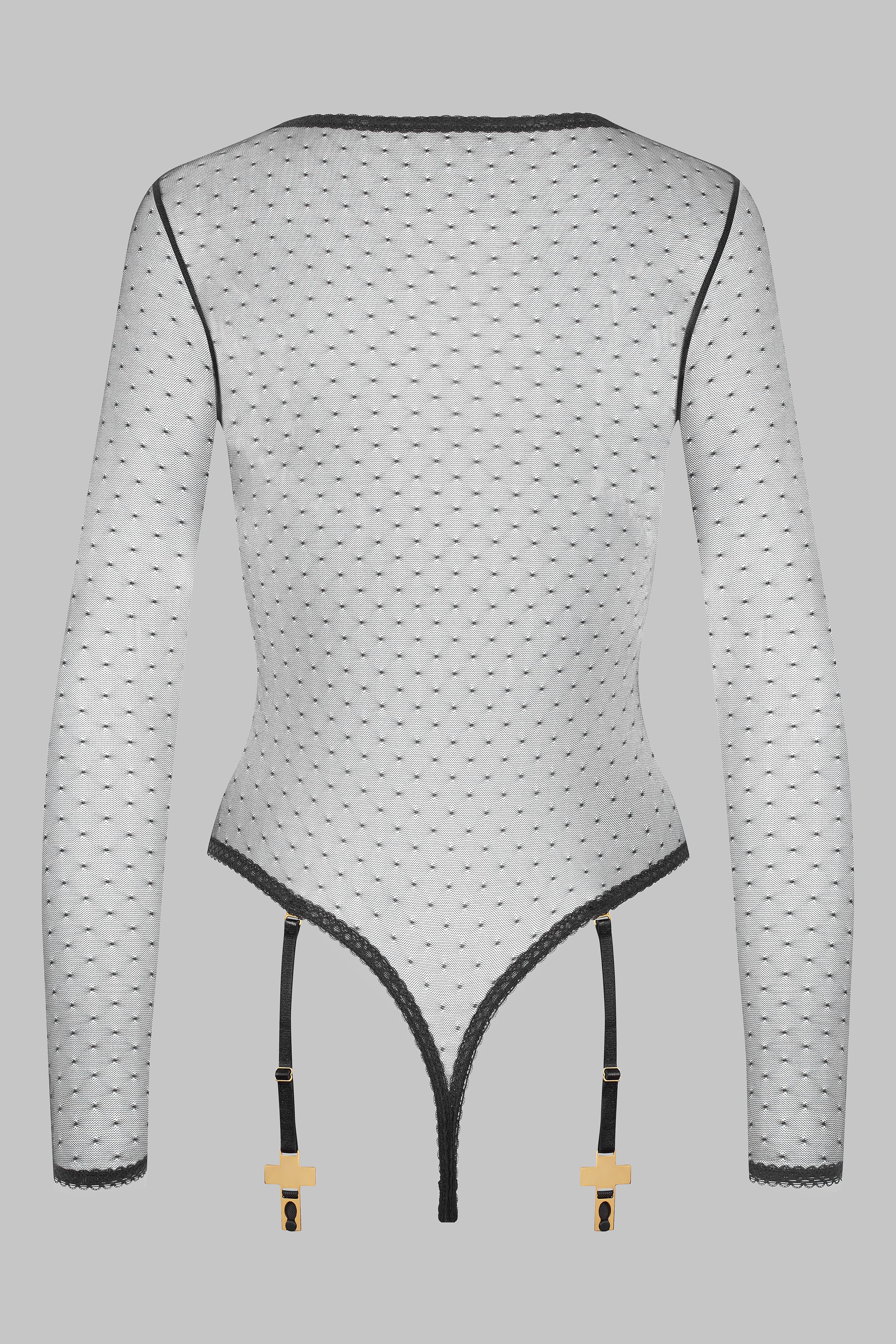 Swiss dot mesh bodysuit - Inspiration Divine - Image 3