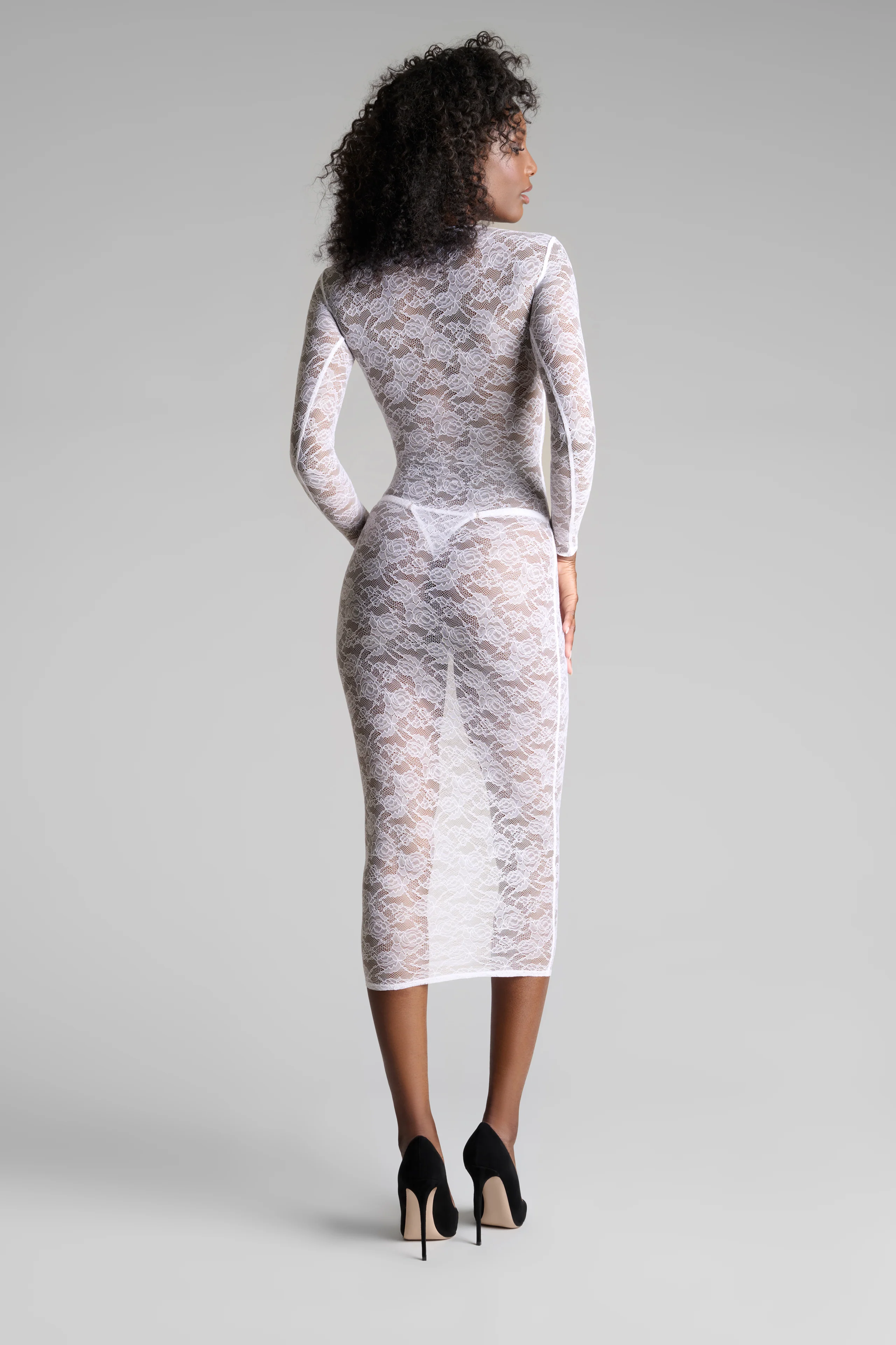 Long sleeve midi dress - Flashback - Image 4